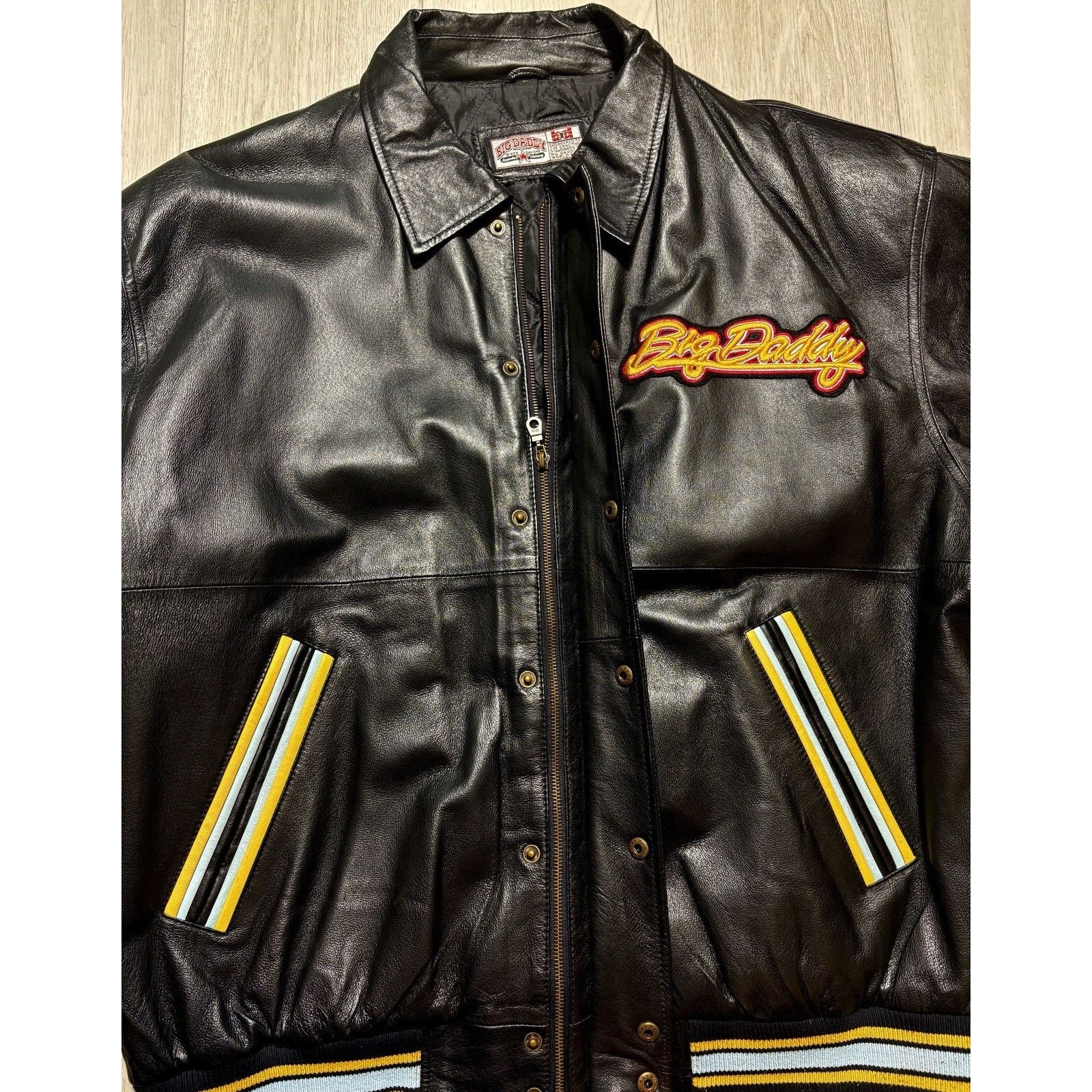 Other Big Daddy Leather Varsity Jacket Oversized Y2K Men’s 3XL Size US XXL / EU 58 / 5 - 9 Thumbnail