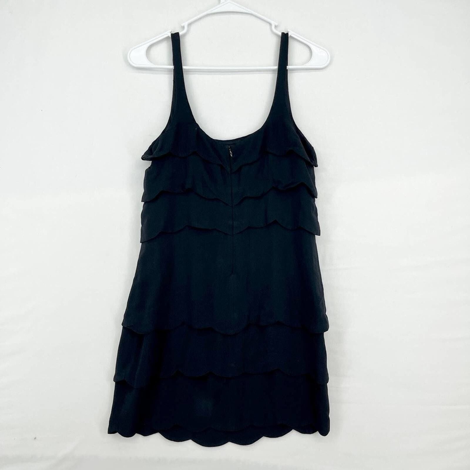 Sandro Sandro Paris Mini Ruffled Pleated Sleeveless Black Size 1/S Size S / US 4 / IT 40 - 4 Thumbnail