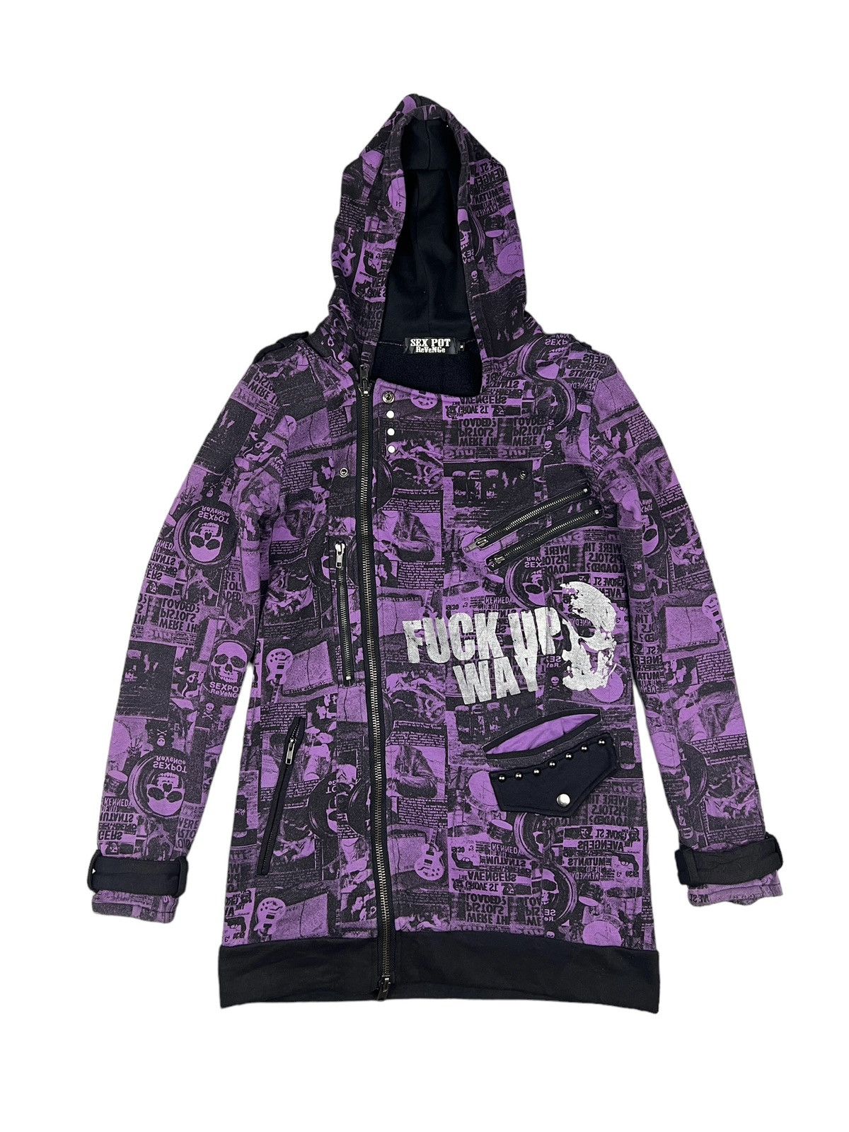 Sex Pot ReVeNGe Sex Pot Revenge Double Collar Zipper Hoodie Jacket Size US S / EU 44-46 / 1 - 7 Thumbnail