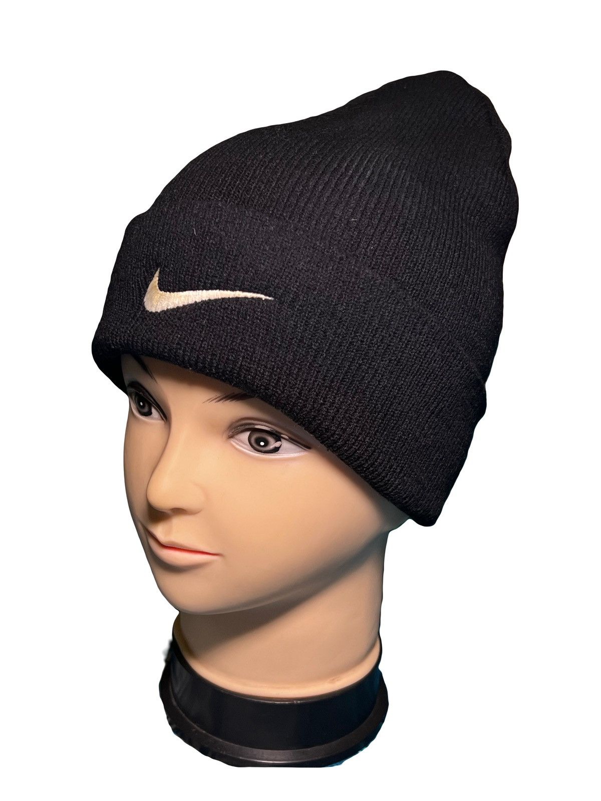 Nike Vintage Streetwear Nike Beanie Hat Big Logo Size ONE SIZE - 2 Thumbnail