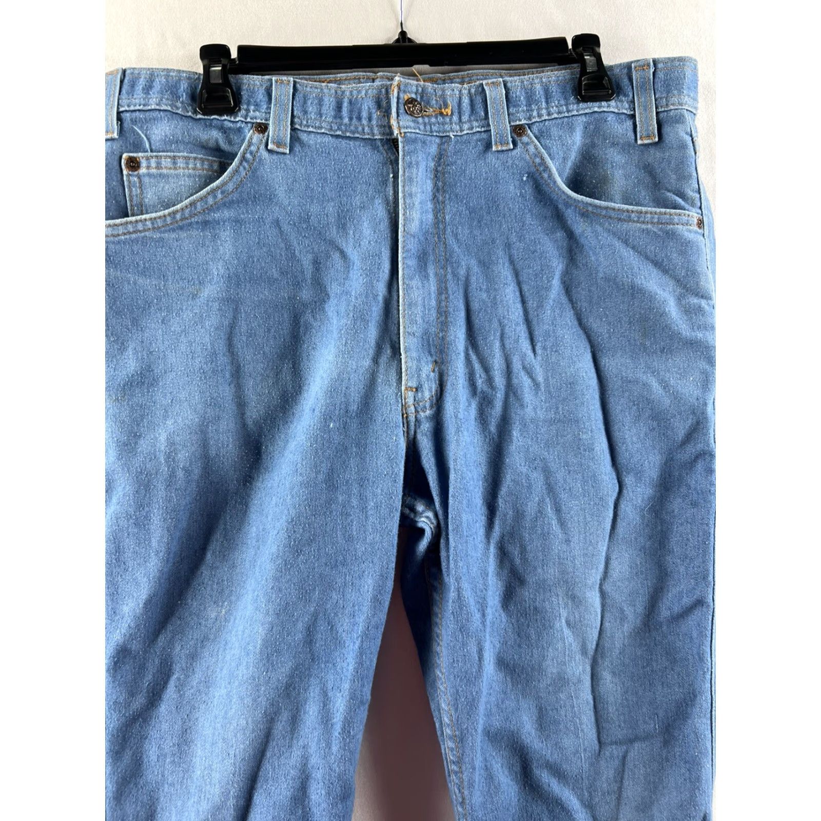 Levi's VINTAGE Levi's Denim Jeans Baggy Straight Leg 34x26 Medium Blue Wash USA 505 Mens Jeans Size US 34 / EU 50 - 3 Thumbnail