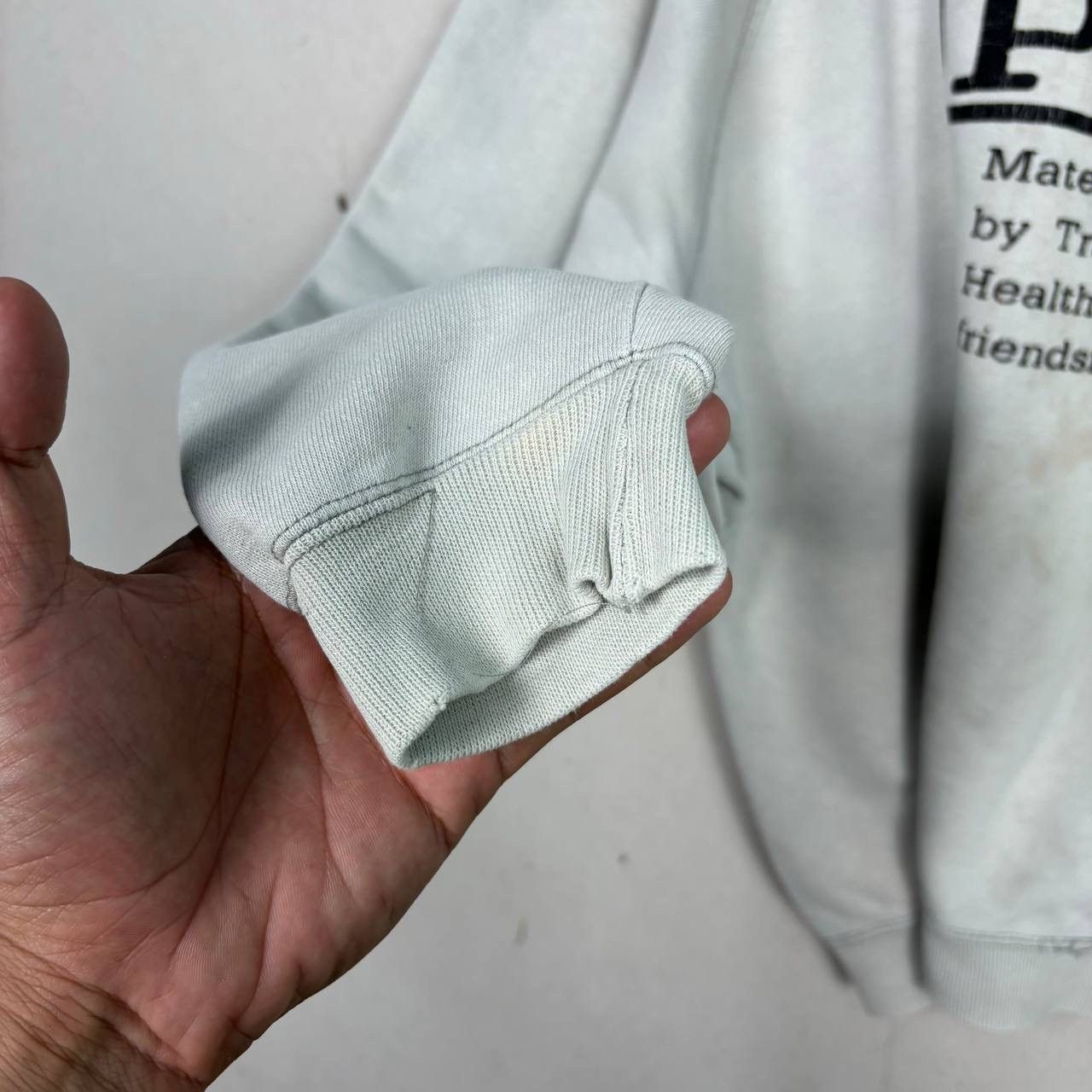 Vintage Thrashed Vtg 90s Polo Mate Sports Club Sun Faded Sweatshirt Size US L / EU 52-54 / 3 - 9 Thumbnail