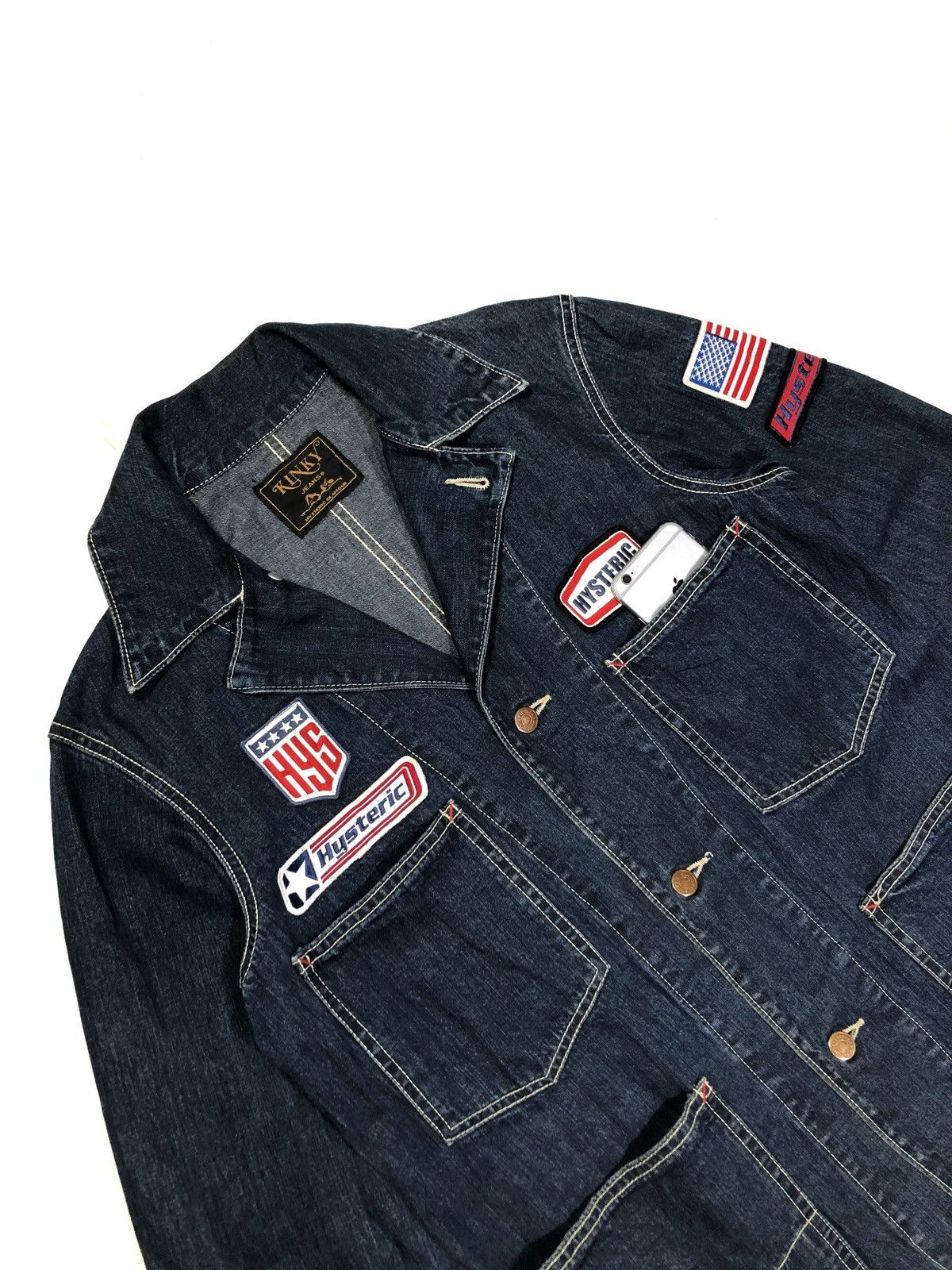 Hysteric Glamour × Japanese Brand × Le Grande Bleu (L.G.B.) Hysteric Glamour Chaos Patch Chore Jacket Size US M / EU 48-50 / 2 - 5 Thumbnail