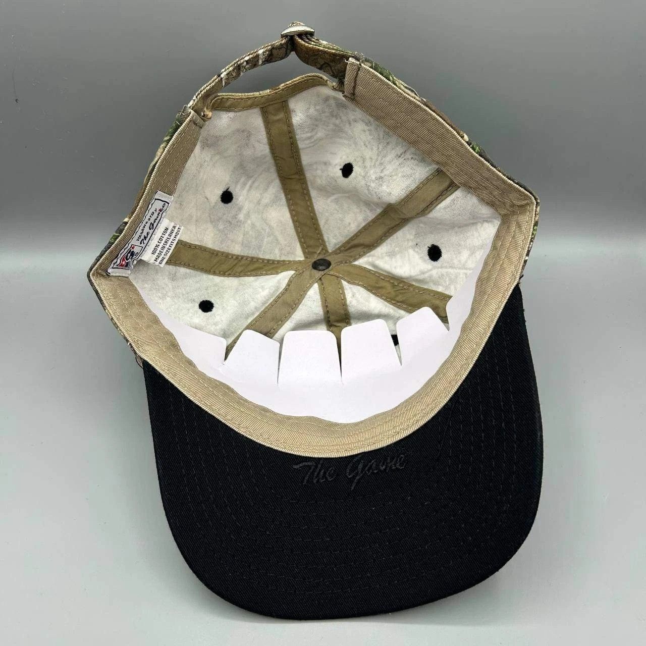 The Game Vintage USMC Hat Men Realtree Camo Strap Back Cotton Size ONE SIZE - 2 Thumbnail