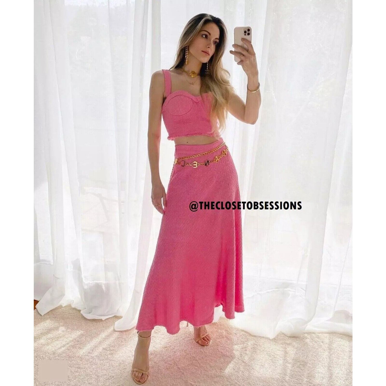 Zara ZARA BLOGGER FAVE! Crop Top + High-Waisted Long Skirt NWT Size L / US 10 / IT 46 - 8 Thumbnail