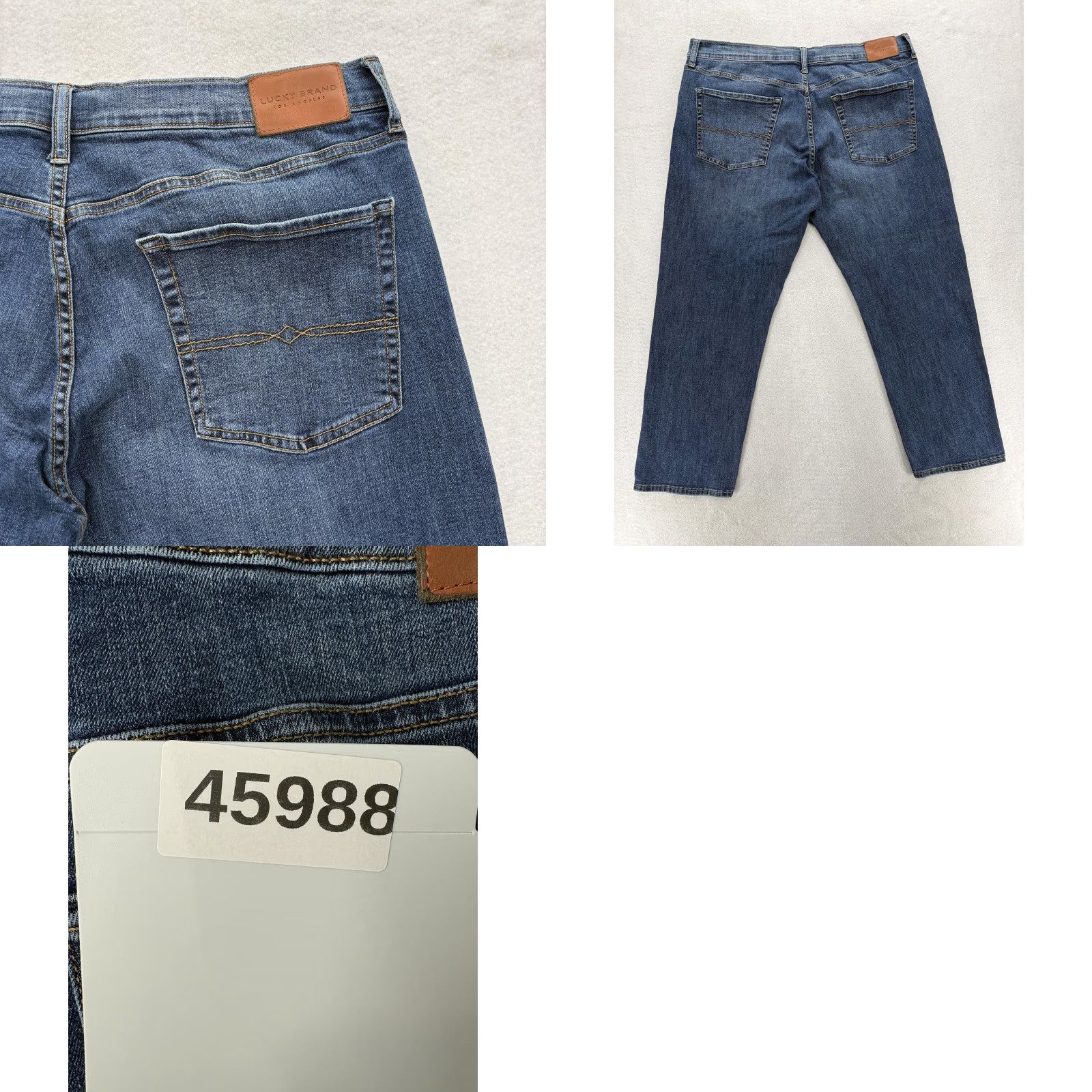Lucky Brand Lucky Brand Jeans Mens 38x30 Blue 221 Straight Medium Wash Stretch Denim Pants Size US 38 / EU 54 - 9 Thumbnail