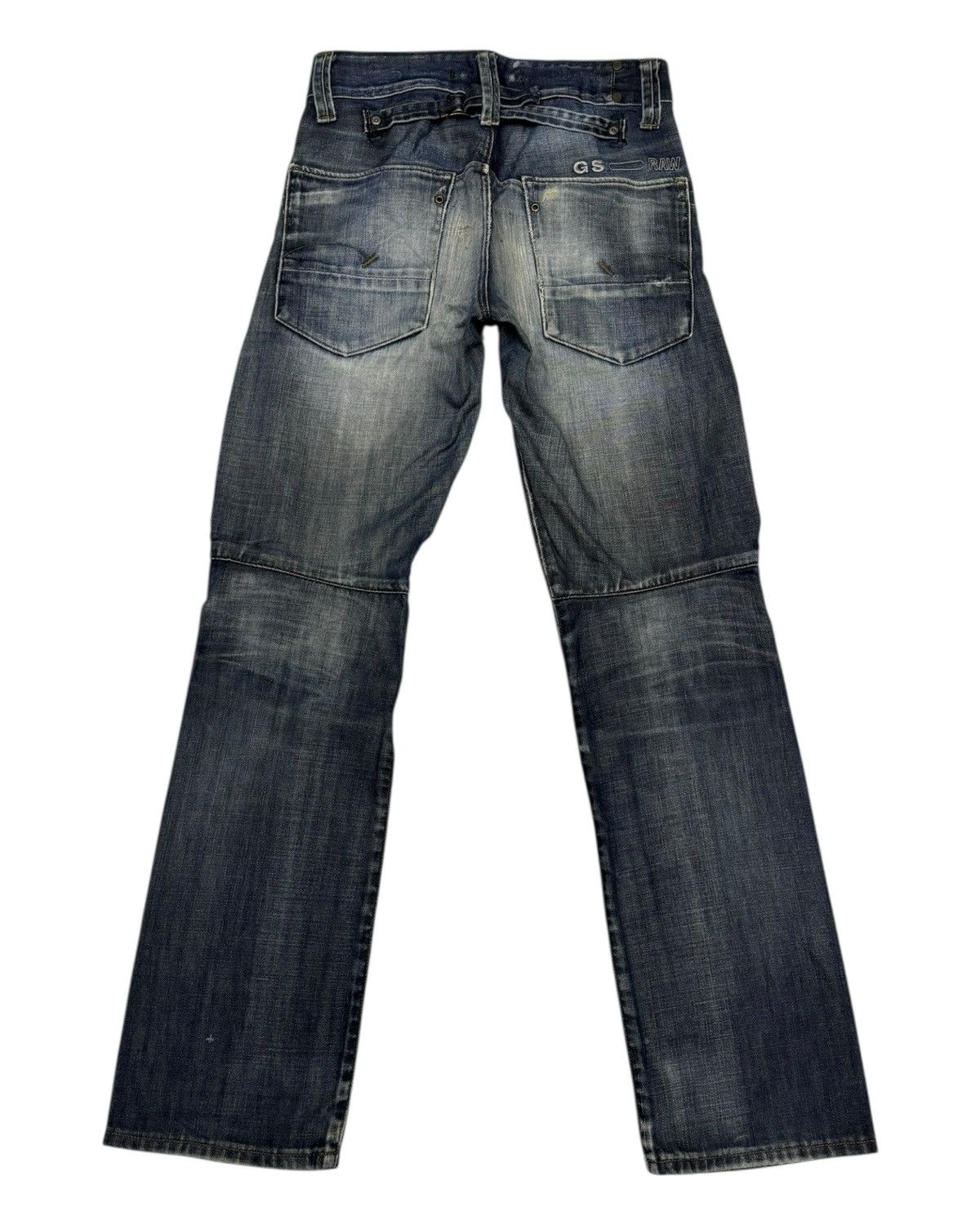 G-Star × If Six Was Nine × Le Grande Bleu (L.G.B.) G-STAR RAW BUCKLE BACK FADED DISTRESSED DENIM JEANS Size US 29 - 2 Thumbnail