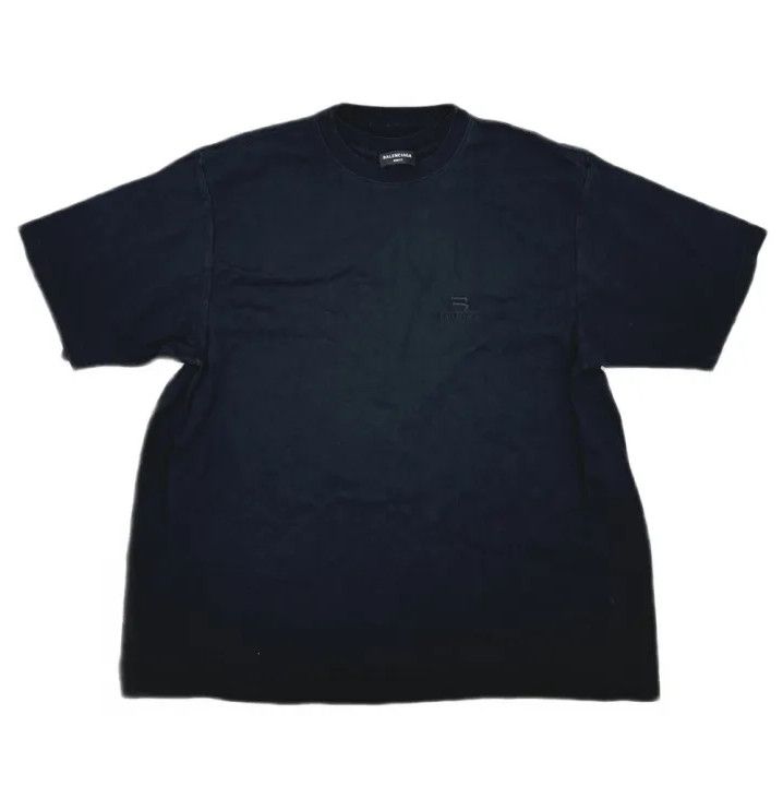 Balenciaga Balenciaga Black Logo Print Short Sleeve T-Shirt Size US XXS / EU 40 - 1 Thumbnail