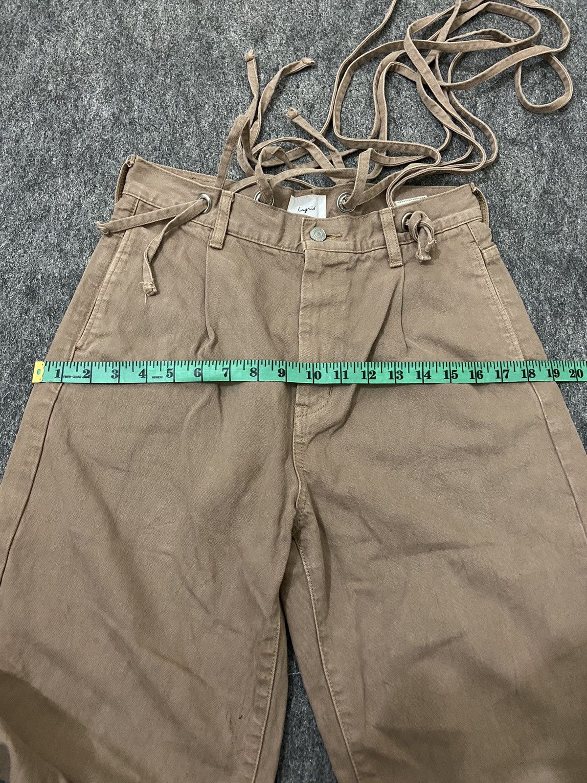 Japanese Brand × Le Grande Bleu (L.G.B.) Y2K ungrid overall denim baggy pants Size 26" / US 2 / IT 38 - 13 Thumbnail