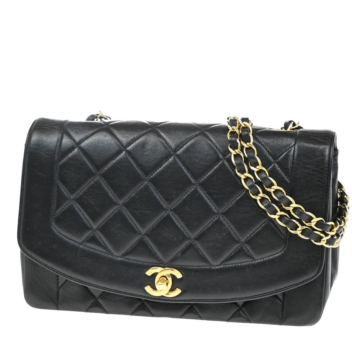 Chanel Chanel Vintage Diana Flap Bag Quilted Lambskin Size ONE SIZE - 1 Thumbnail