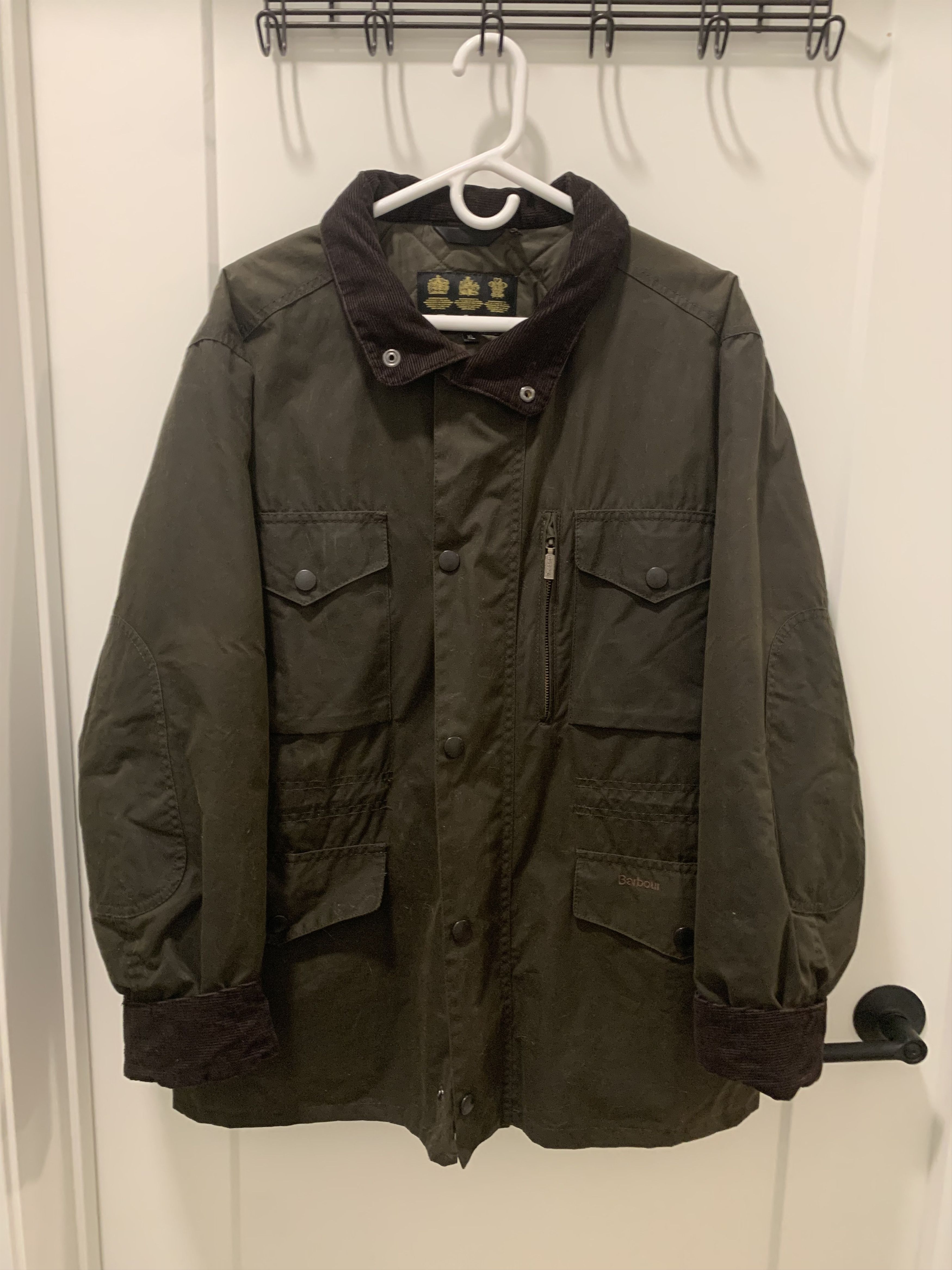 Barbour Barbour Sapper Wax Coated Jacket Sylkoil Waxed Olive Size XL Size US XL / EU 56 / 4 - 1 Thumbnail