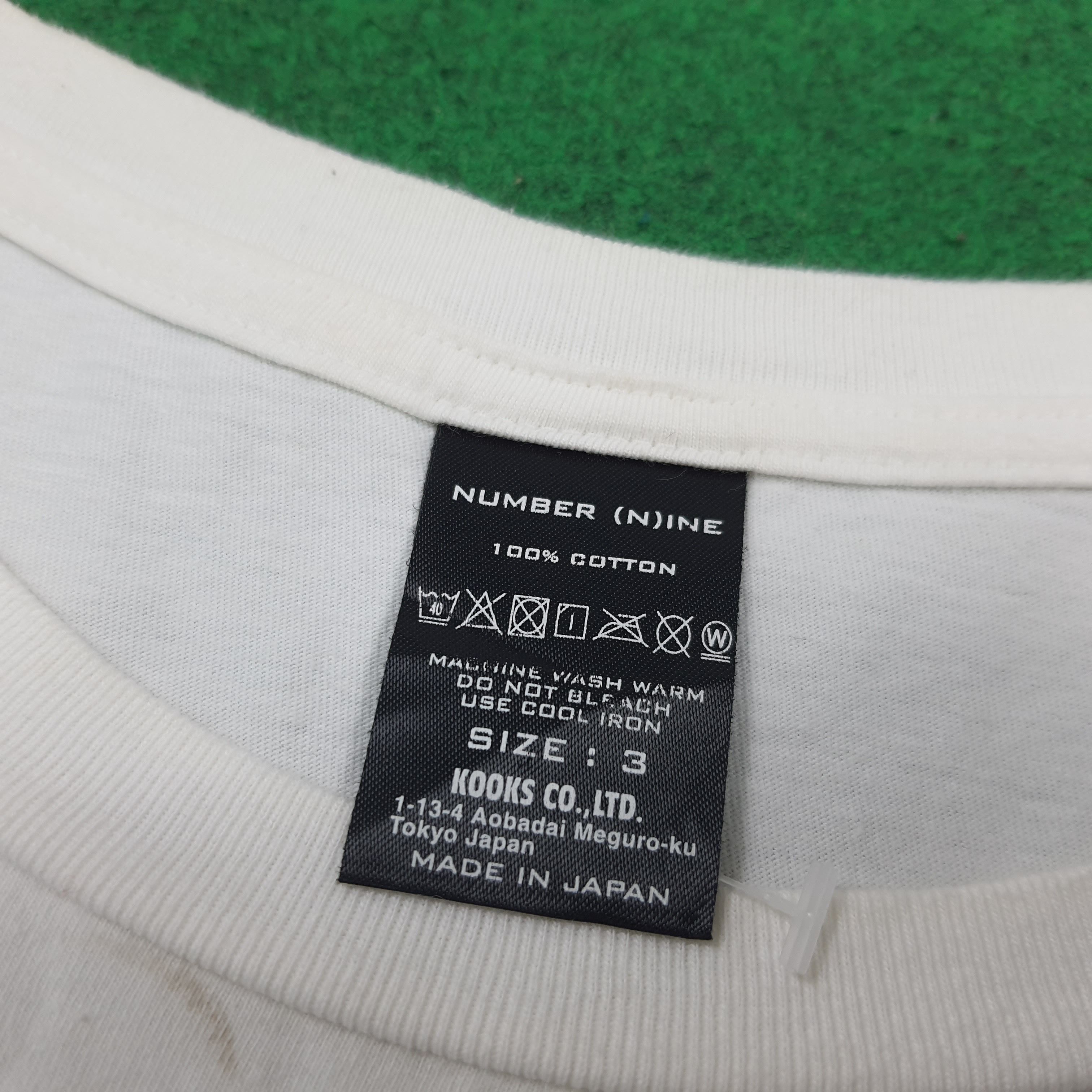 Number (N)ine Vintage Number Nine Center Logo Spell Out Tshirt C294N50 Size US M / EU 48-50 / 2 - 4 Thumbnail