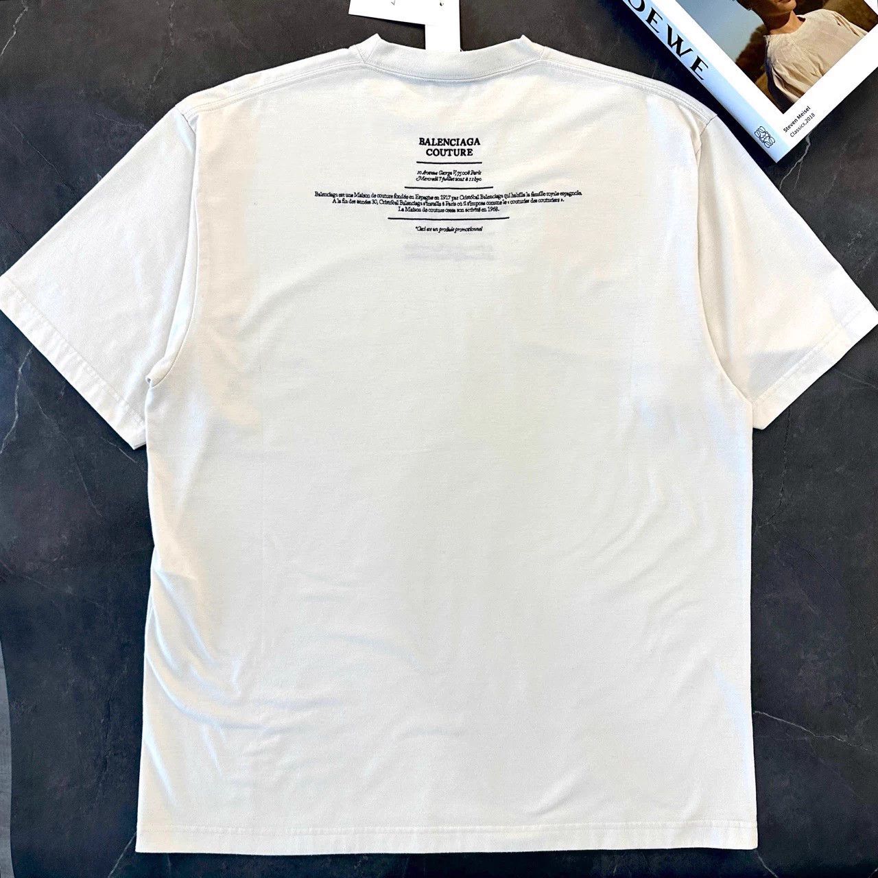 Balenciaga Balenciaga White Short Sleeve T-shirt XXS 95 Size US XXS / EU 40 - 2 Thumbnail