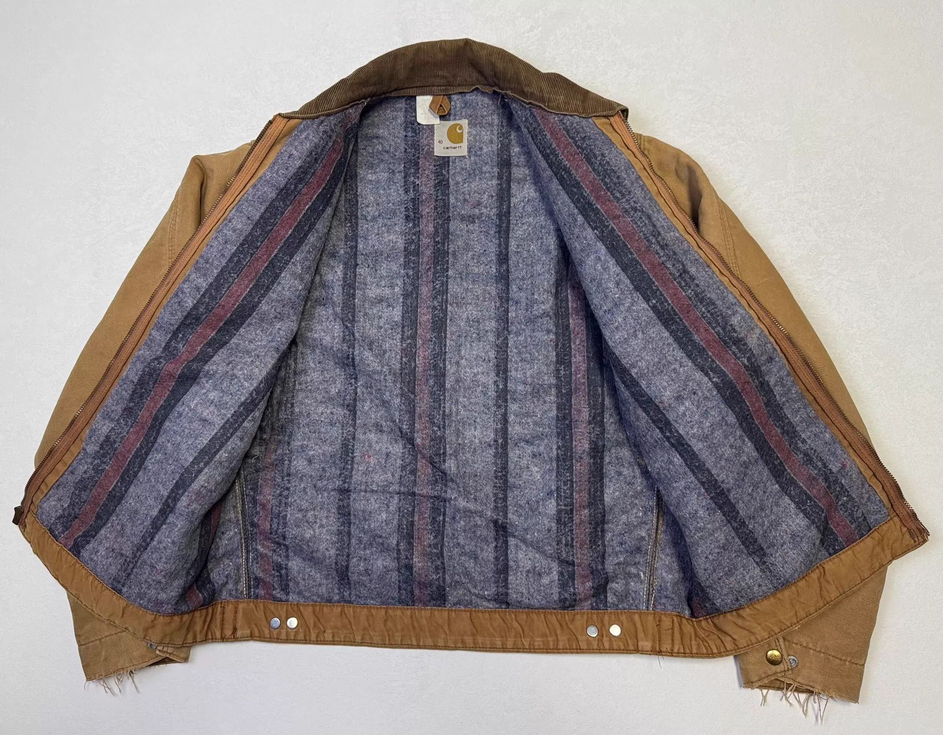 Carhartt Vintage Carhartt 6BLJ 85 Detroit Jacket Brown 40 Size US M / EU 48-50 / 2 - 4 Thumbnail