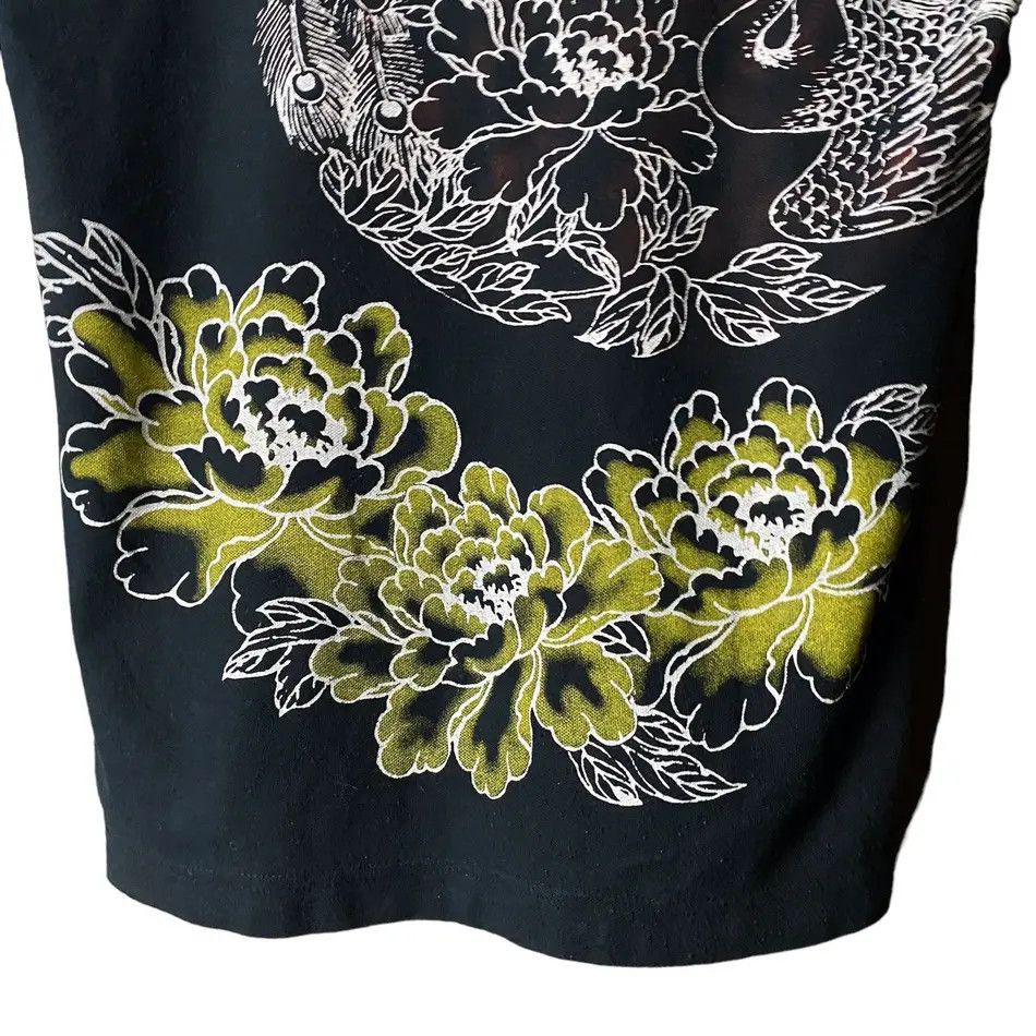 Japanese Brand Gemstone Sukajan Peacock Wave Polo Shirt Ifsixwasnine Size US S / EU 44-46 / 1 - 9 Thumbnail