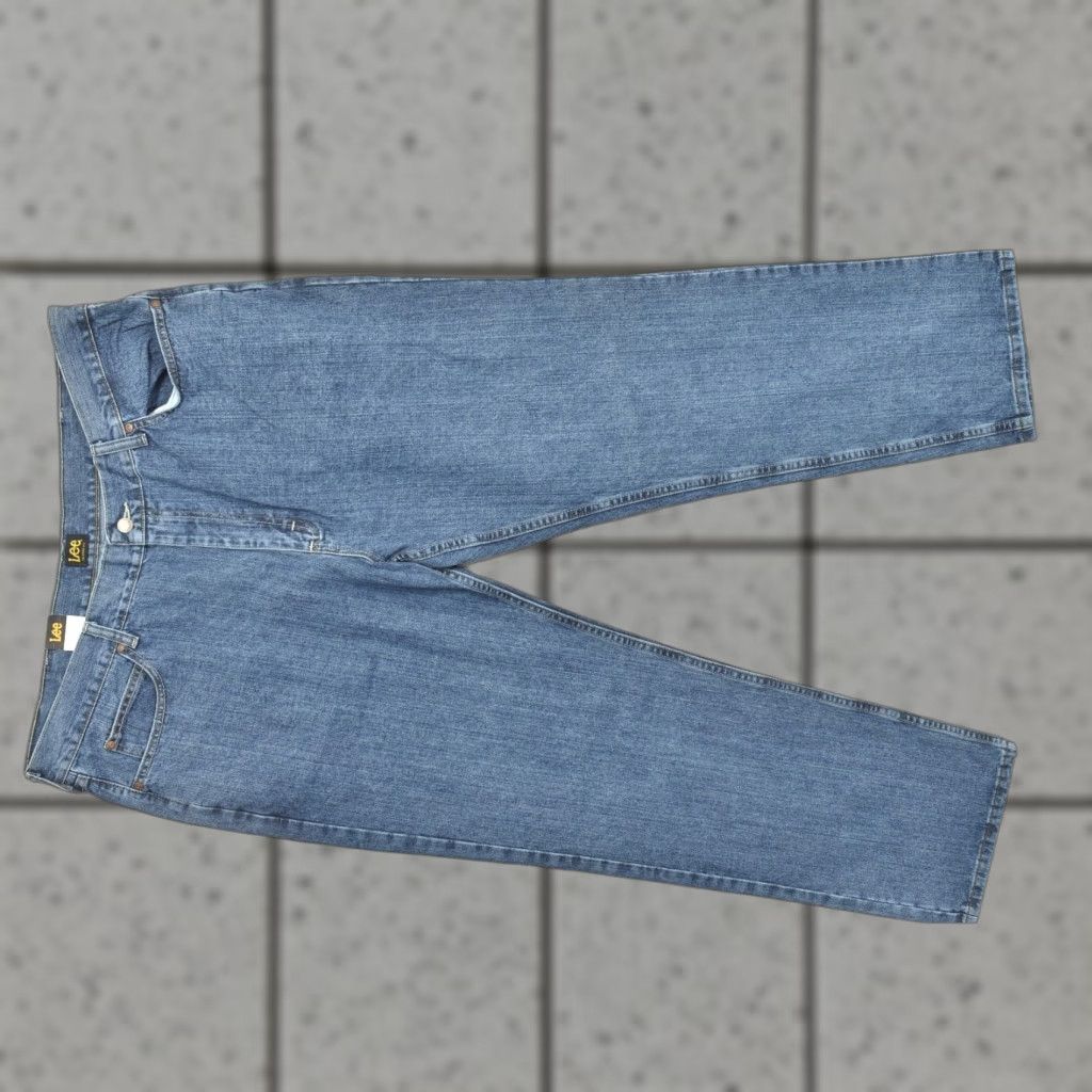 Lee Lee Jeans Straight Leg Jeans Mens 42x32 Relaxed Fit 5-Pocket Blue Denim New With Tags Pants Size US 42 / EU 58 - 1 Thumbnail