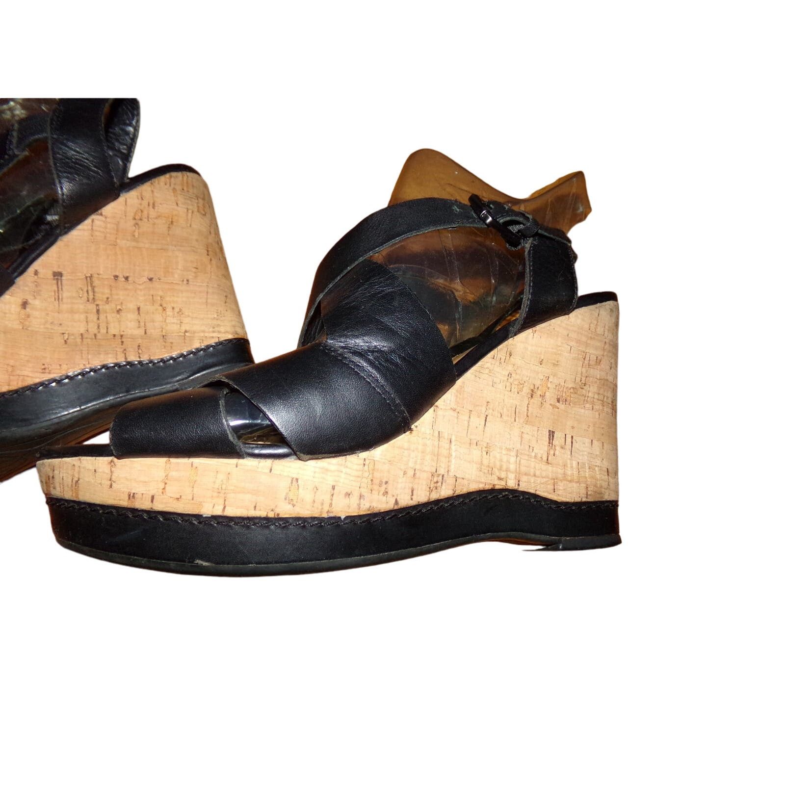 Franco Sarto Franco Sarto wedge heel leather sandals 9 M Good condition Size US 9 / IT 39 - 3 Thumbnail