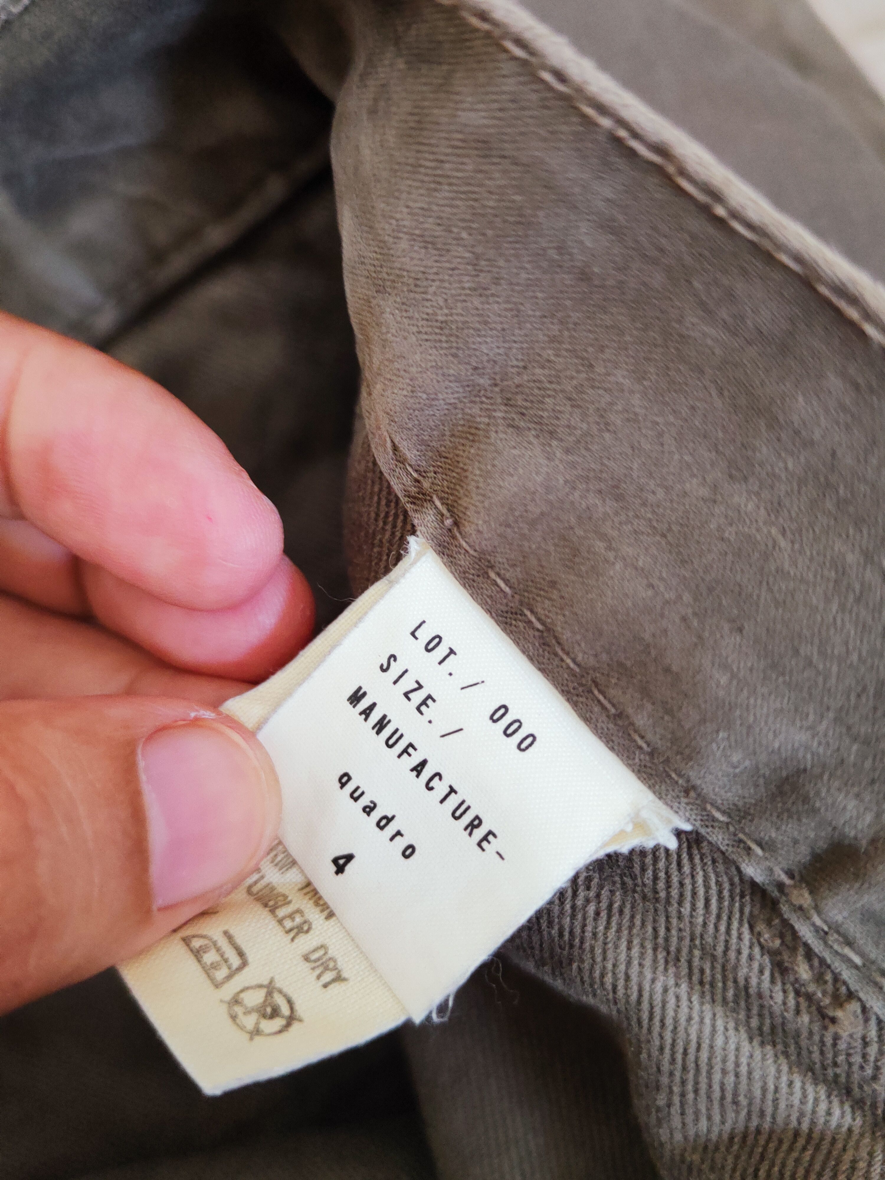 Quadro Dark Brown Multipocket Casual Pants #W624
