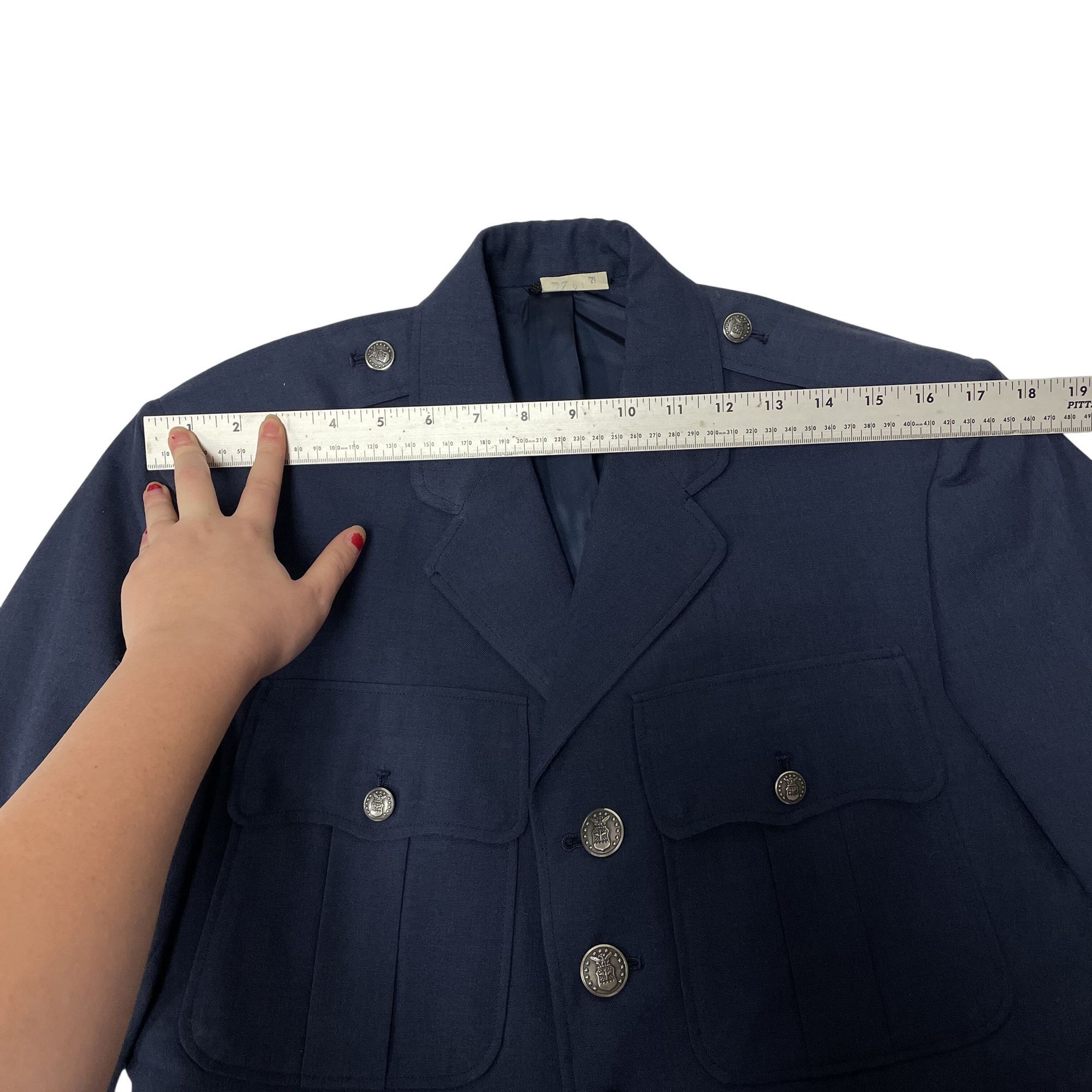 Other Vtg USAF Wool Military Sport Coat US Air Force Jacket Size 38R - 11 Thumbnail