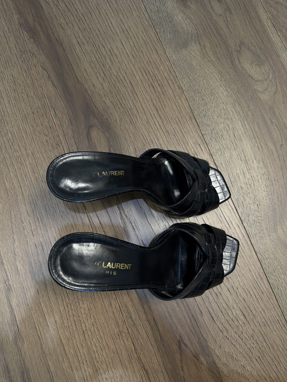 Saint Laurent Paris Tribute Miles IN CROCODILE EMBOSSED LEATHER Size US 8 / IT 38 - 2 Thumbnail