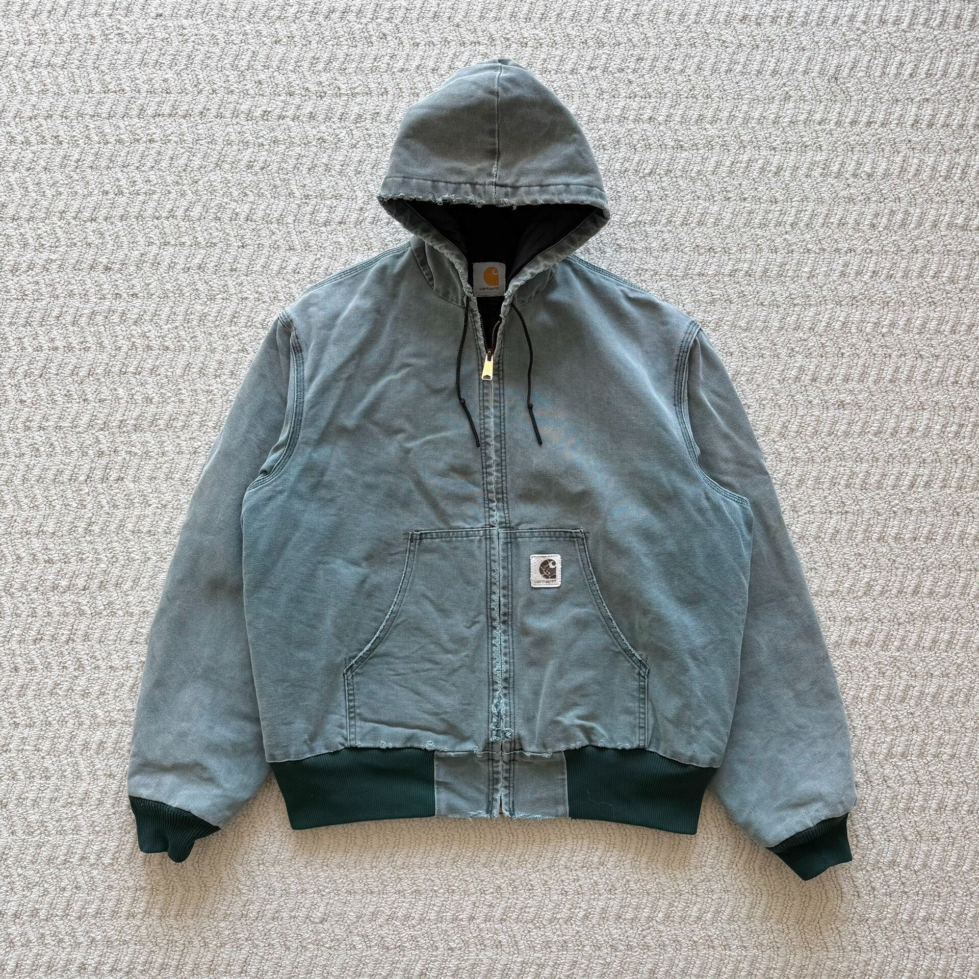 Vintage Carhartt J06 HTG 90s-00s Faded Green