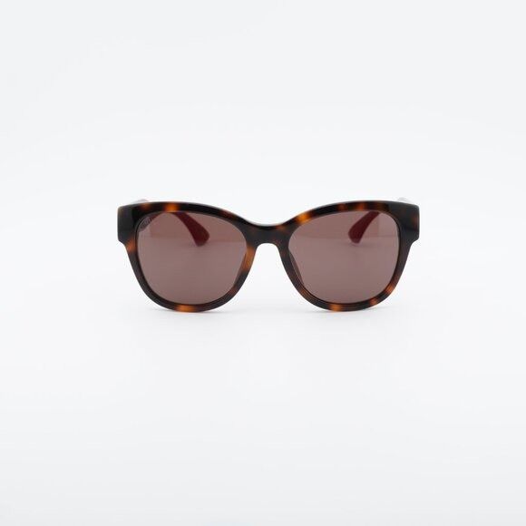 Gucci Gucci GG1866SK 002 Sunglasses Havana Square Frame Size ONE SIZE - 6 Thumbnail