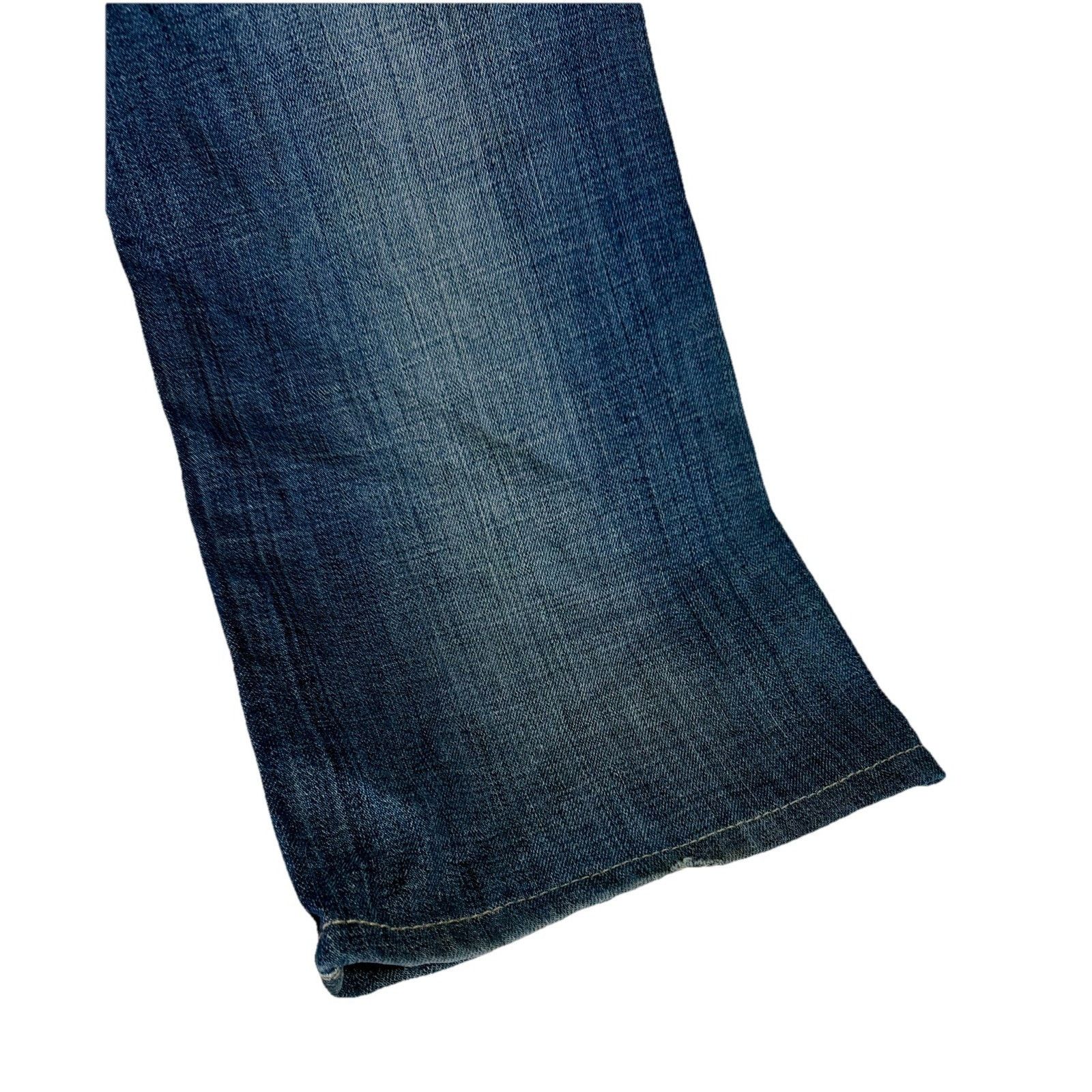 Hudson Hudson Men's Straight Jeans 32X31 Dark Blue Wash Button Fly Size US 32 / EU 48 - 6 Thumbnail