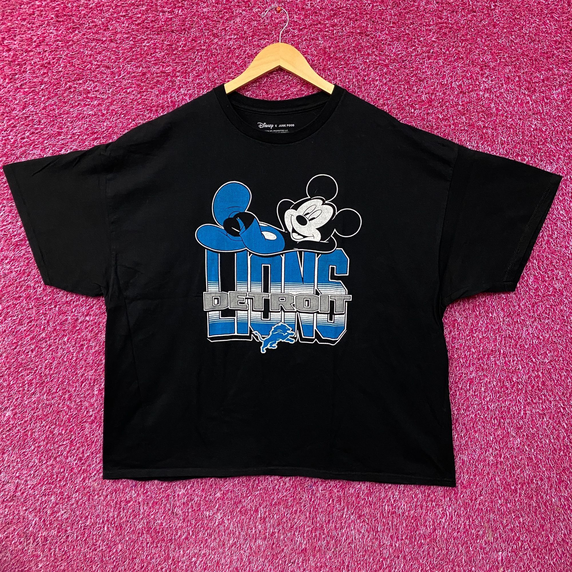 Disney Disney x Junk Food NFL Detroit Lions Mickey Mouse Kick Back Size US XXL / EU 58 / 5 - 1 Thumbnail