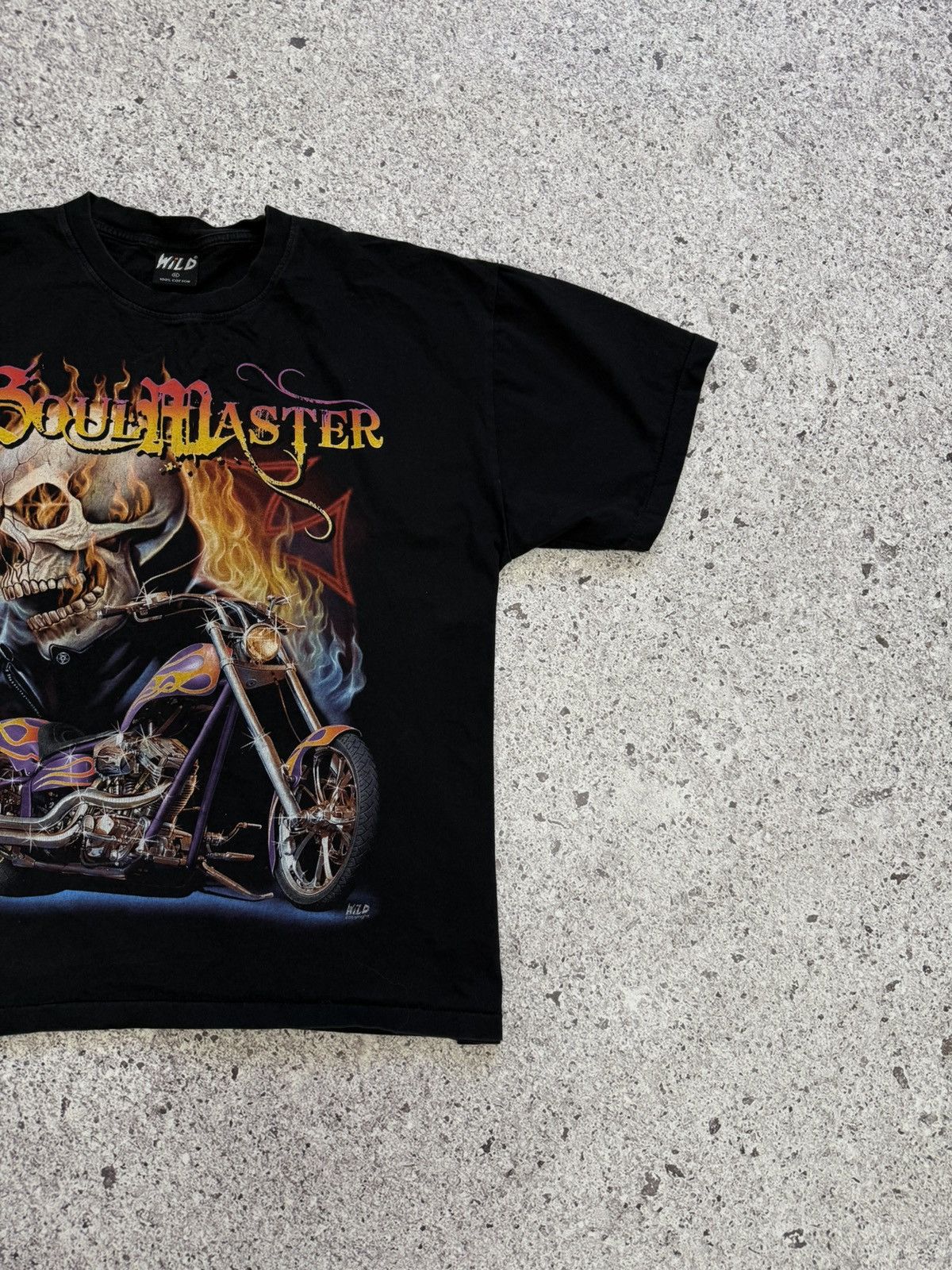 Harley Davidson × Vintage Vintage 1990’s Soul Master Ghost Rider West Choppers T-Shirt Size US XL / EU 56 / 4 - 5 Thumbnail