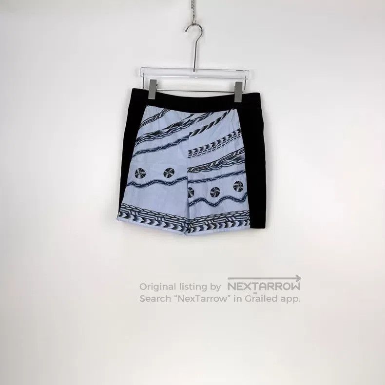 Hermes Hermes Blue Patchwork Design Drawstring Shorts Size 25" / US 0 / IT 36 - 4 Thumbnail