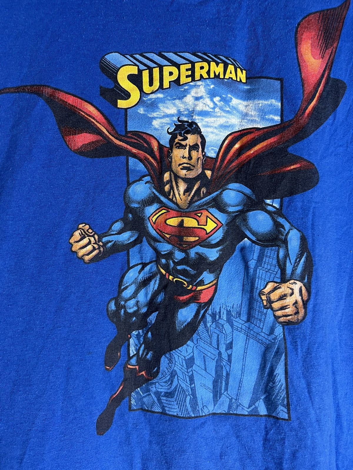 Band Tees Vintage Superman T-shirt 90s Street Wear Y2K Casual Size L Size US L / EU 52-54 / 3 - 3 Thumbnail