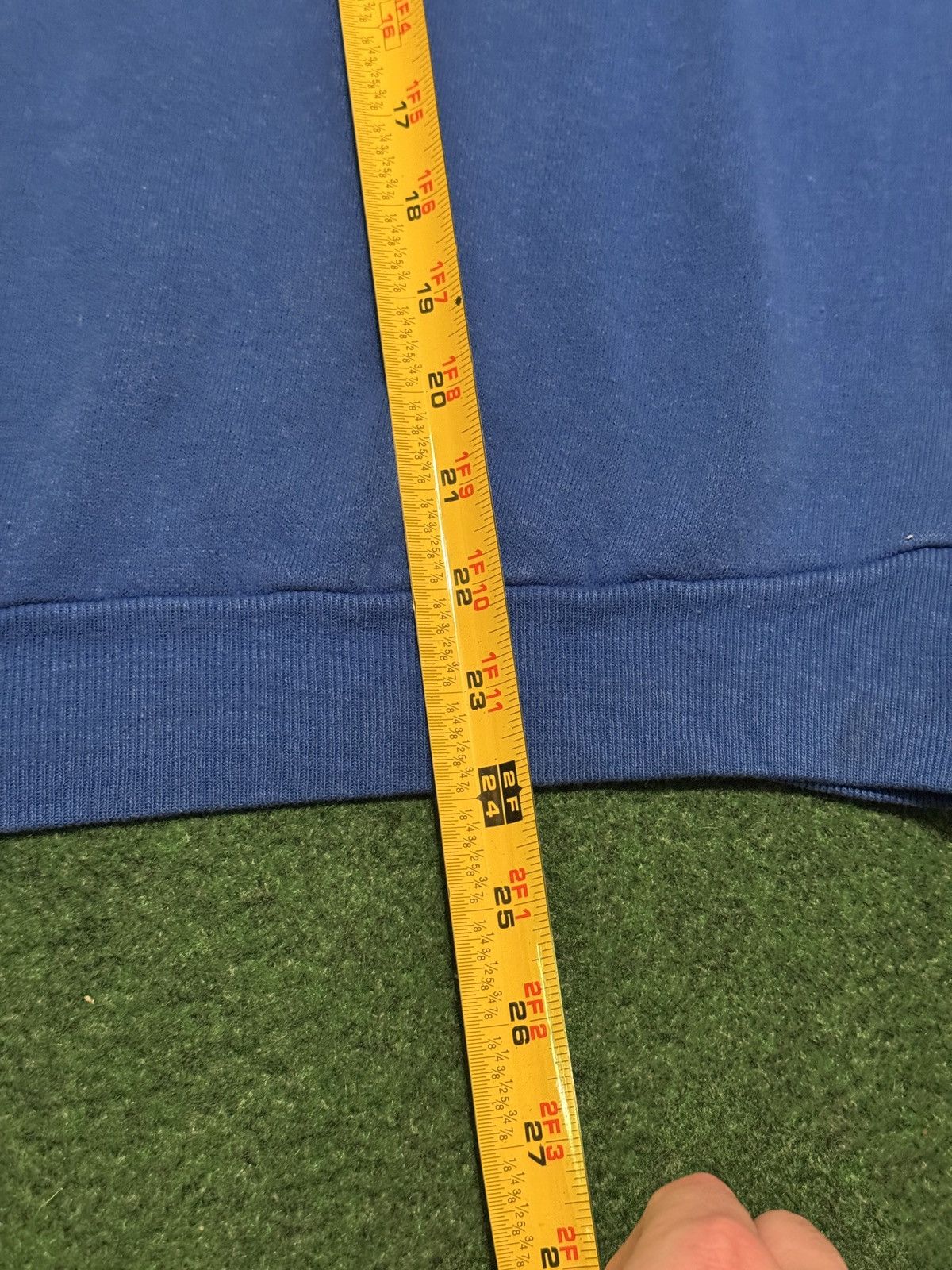 Tultex Vintage Raglan Blue Sm Crewneck 80s Blank 21.5x24 Sweatshirt Size US S / EU 44-46 / 1 - 5 Thumbnail