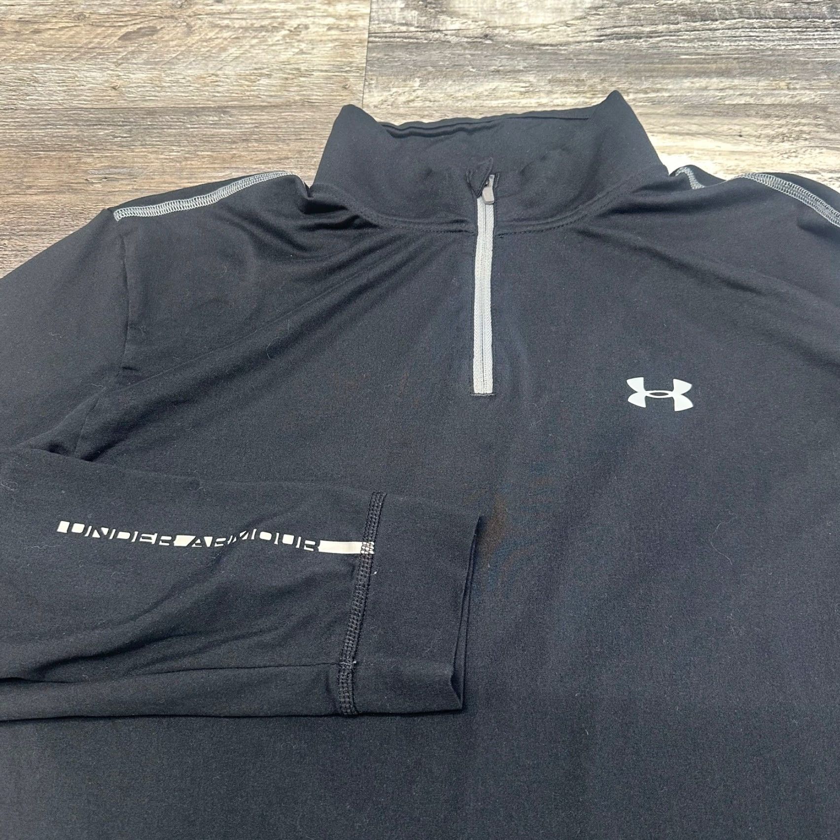 Under Armour Under Armour Shirt Mens M Loose 1/4 Zip Coldgear Infrared Black Performance EUC Size US M / EU 48-50 / 2 - 2 Thumbnail