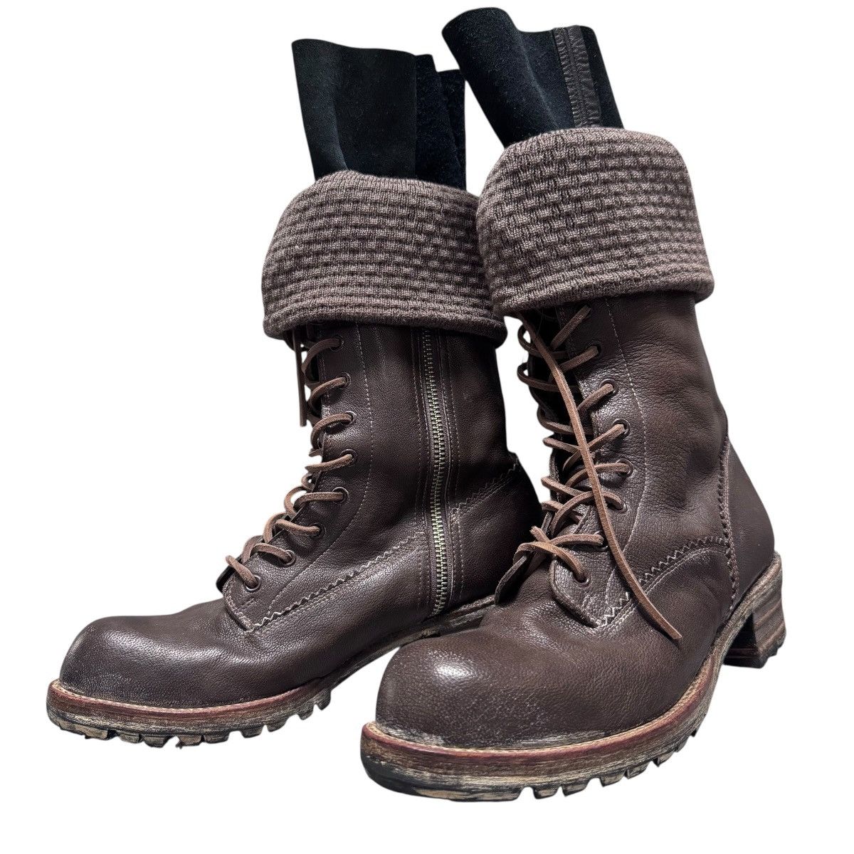 Maison MIHARA YASUHIRO Miharayasuhiro 3 Layer Combat Boots Size US 7.5 / IT 37.5 - 1 Thumbnail