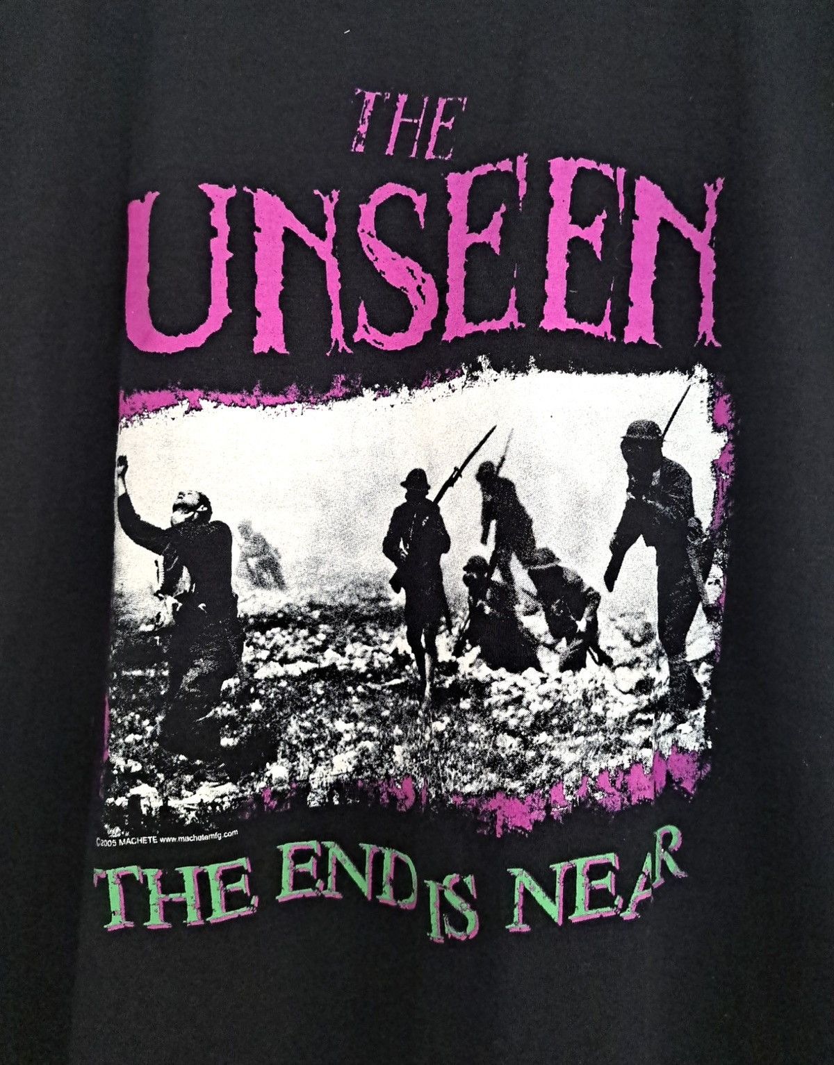 Band Tees THE UNSEEN x THE END IS NEAR x Vintage T-Shirt Size US XL / EU 56 / 4 - 2 Thumbnail