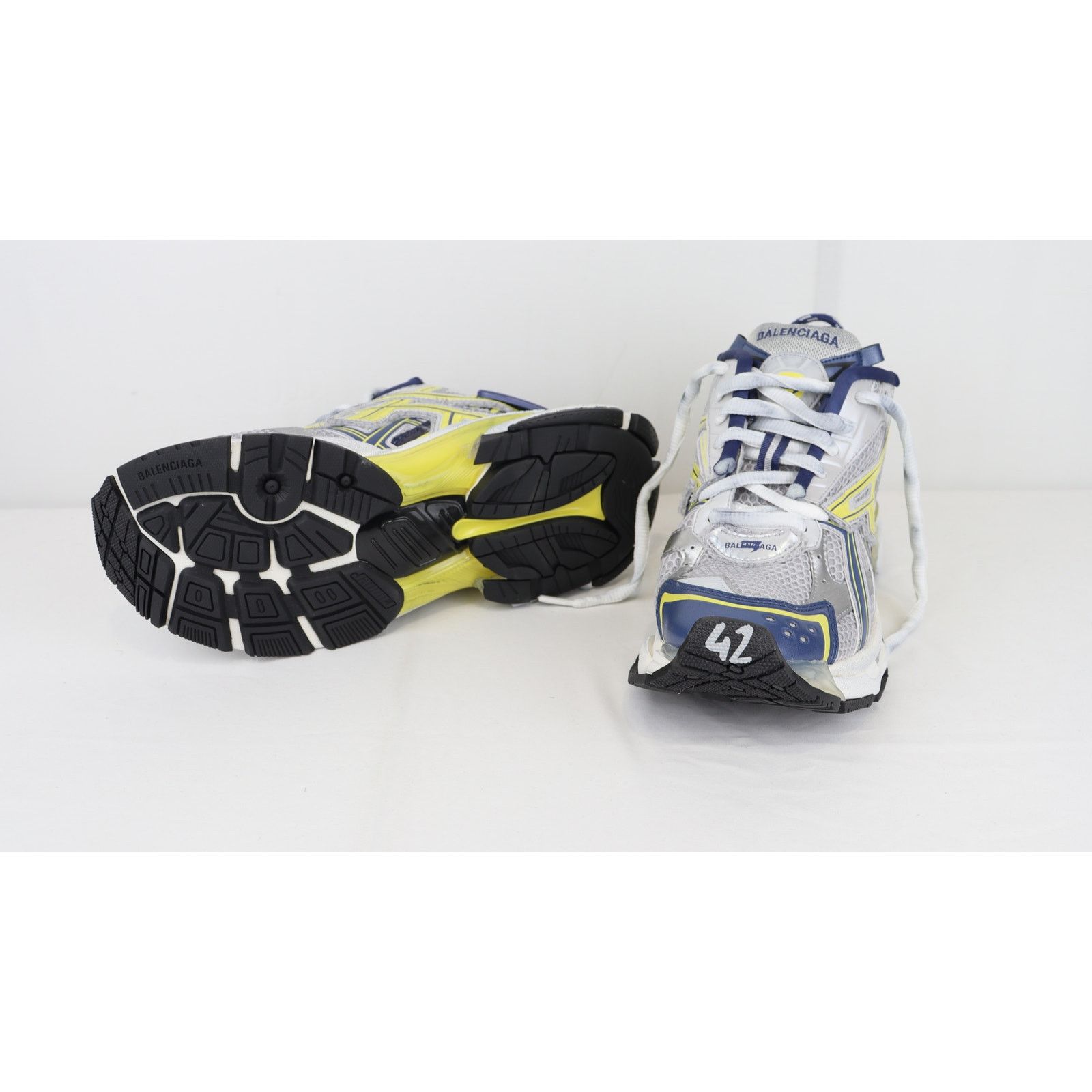 Balenciaga o1rshd1 Five Colors Upper Rubber Sole Runner in Multicolor Size US 11 / EU 44 - 11 Thumbnail