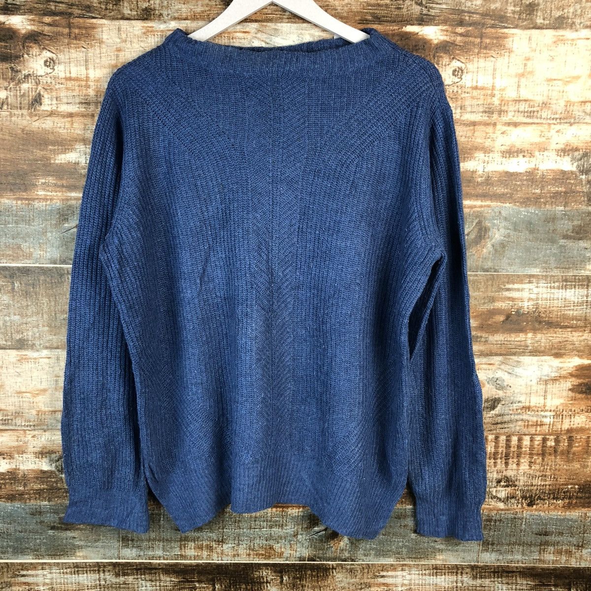 Homespun Knitwear × Japanese Brand Altais japan vintage Blue sweatshirt Knitwear #A1561 Size US L / EU 52-54 / 3 - 3 Thumbnail