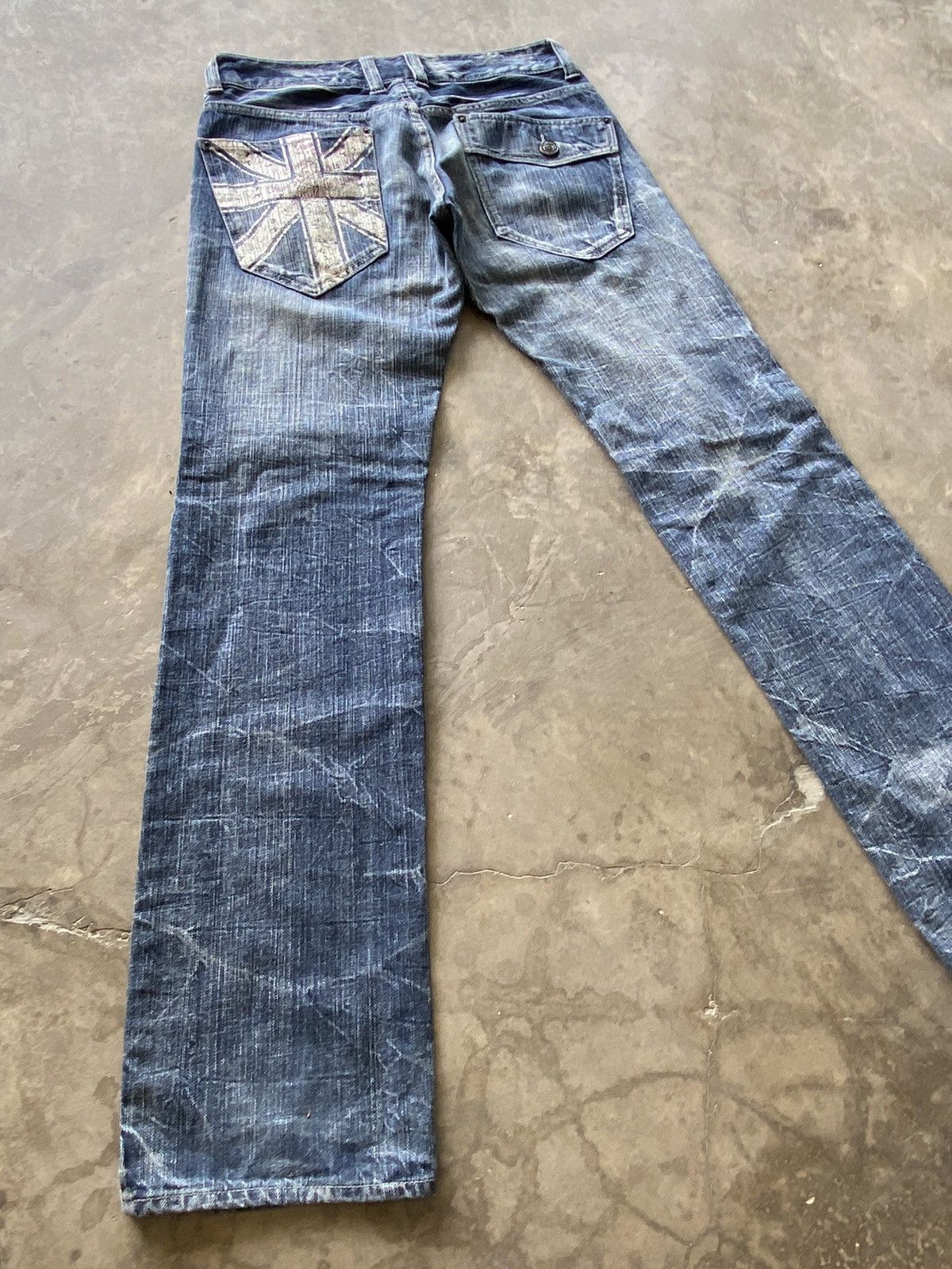 Japanese Brand × Vintage Japanese Claws Distressed Double Focus Grunge Jeans pp3 Size US 31 - 1 Thumbnail