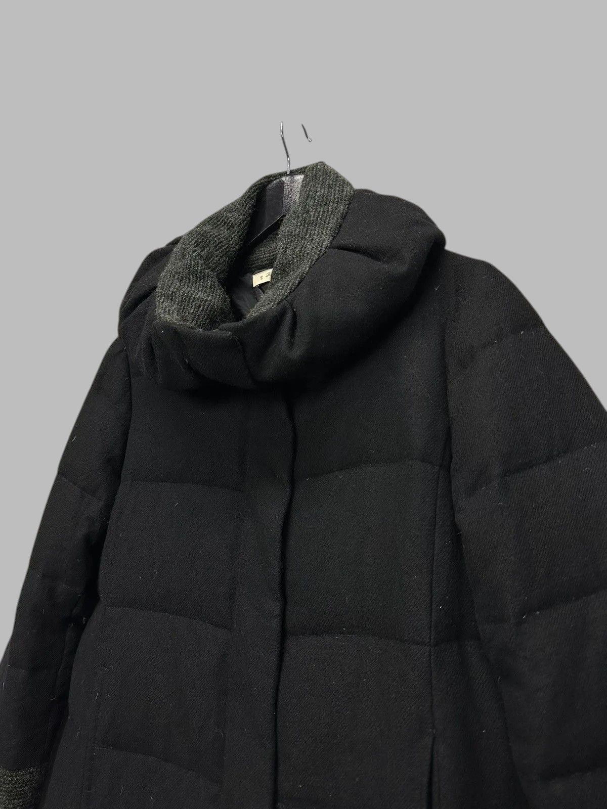 KMRii Raffia Black Wool Coat Elegant Minimalist Longline Style Size US M / EU 48-50 / 2 - 3 Thumbnail