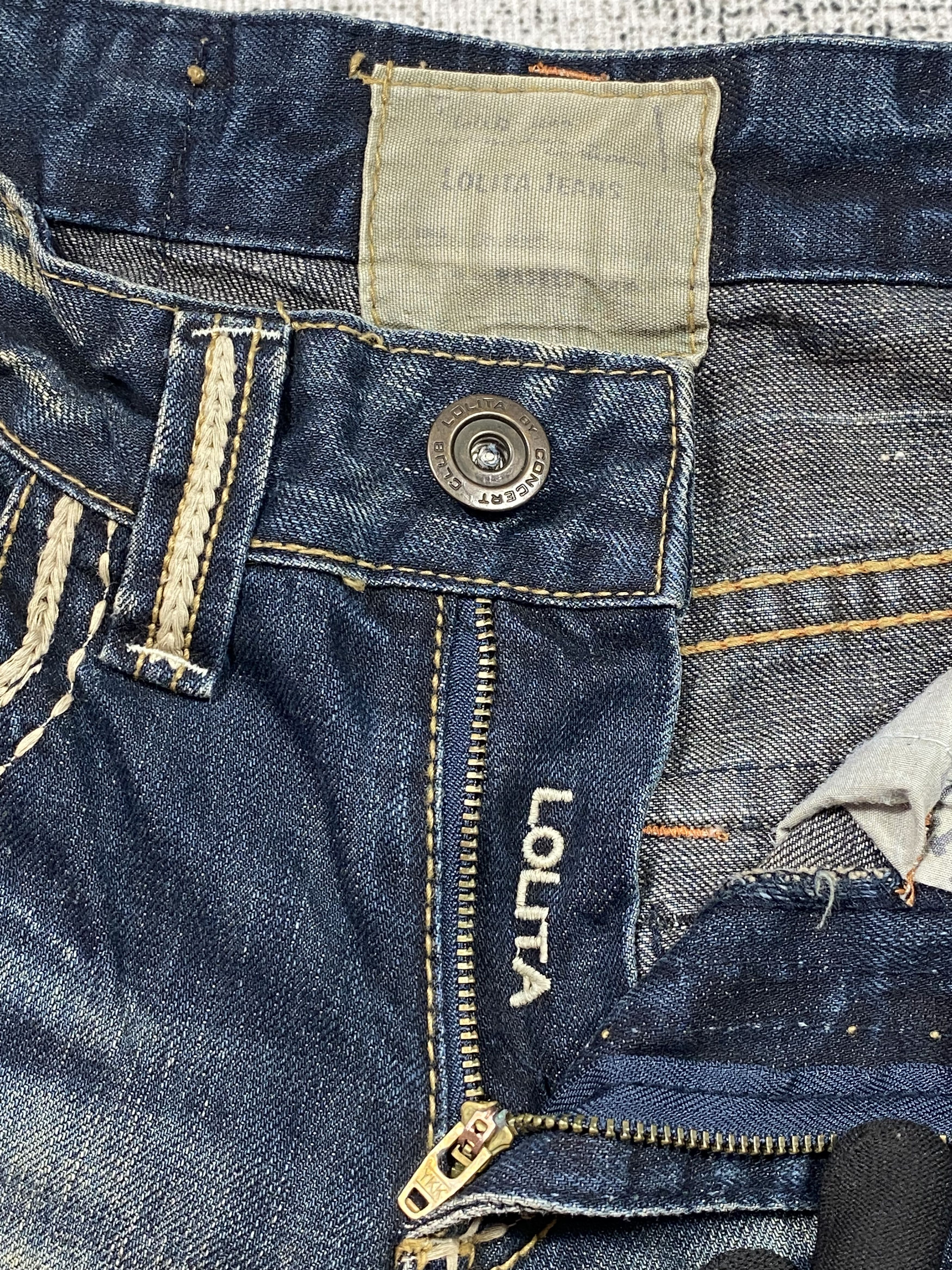 Japanese Brand RARE🔥Distressed Rusty Exotic Vintage Denim Lolita Jeans Size US 30 / EU 46 - 6 Thumbnail