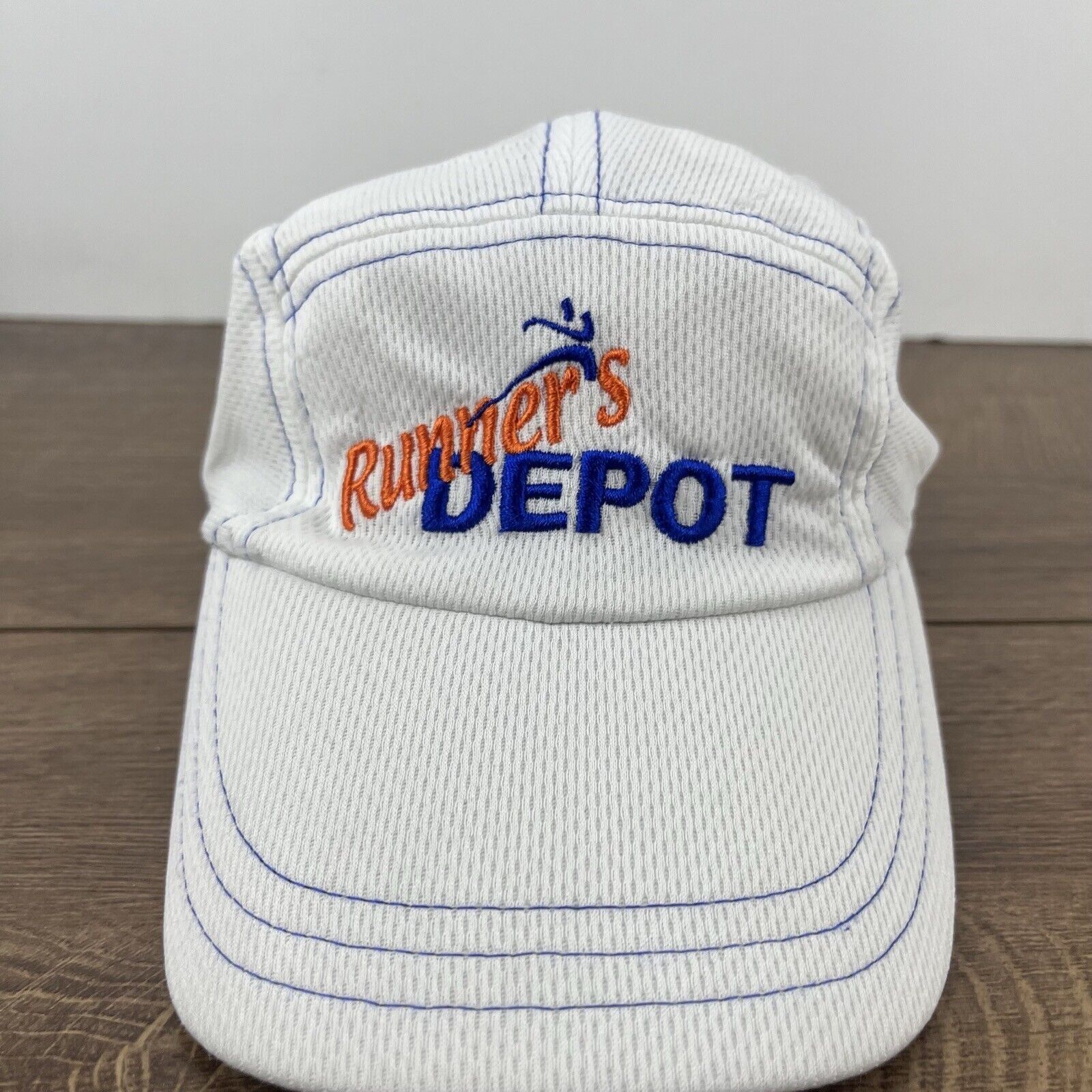 Other Runners Depot Hat Running Hat White Adjustable Hat White Adu Size ONE SIZE - 7 Thumbnail