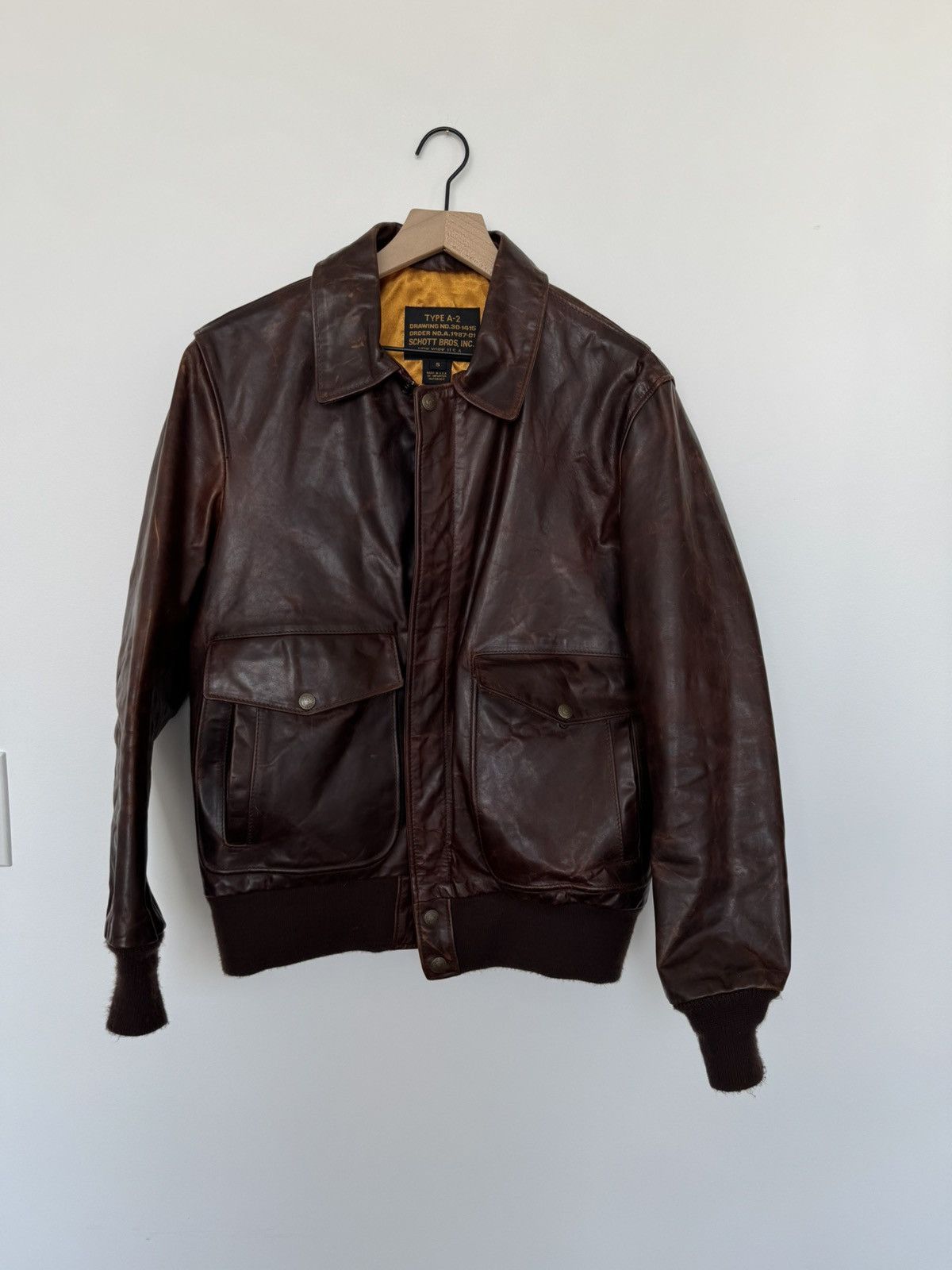 Schott Like new Schott Bomber Leather Jacket Size US M / EU 48-50 / 2 - 1 Thumbnail
