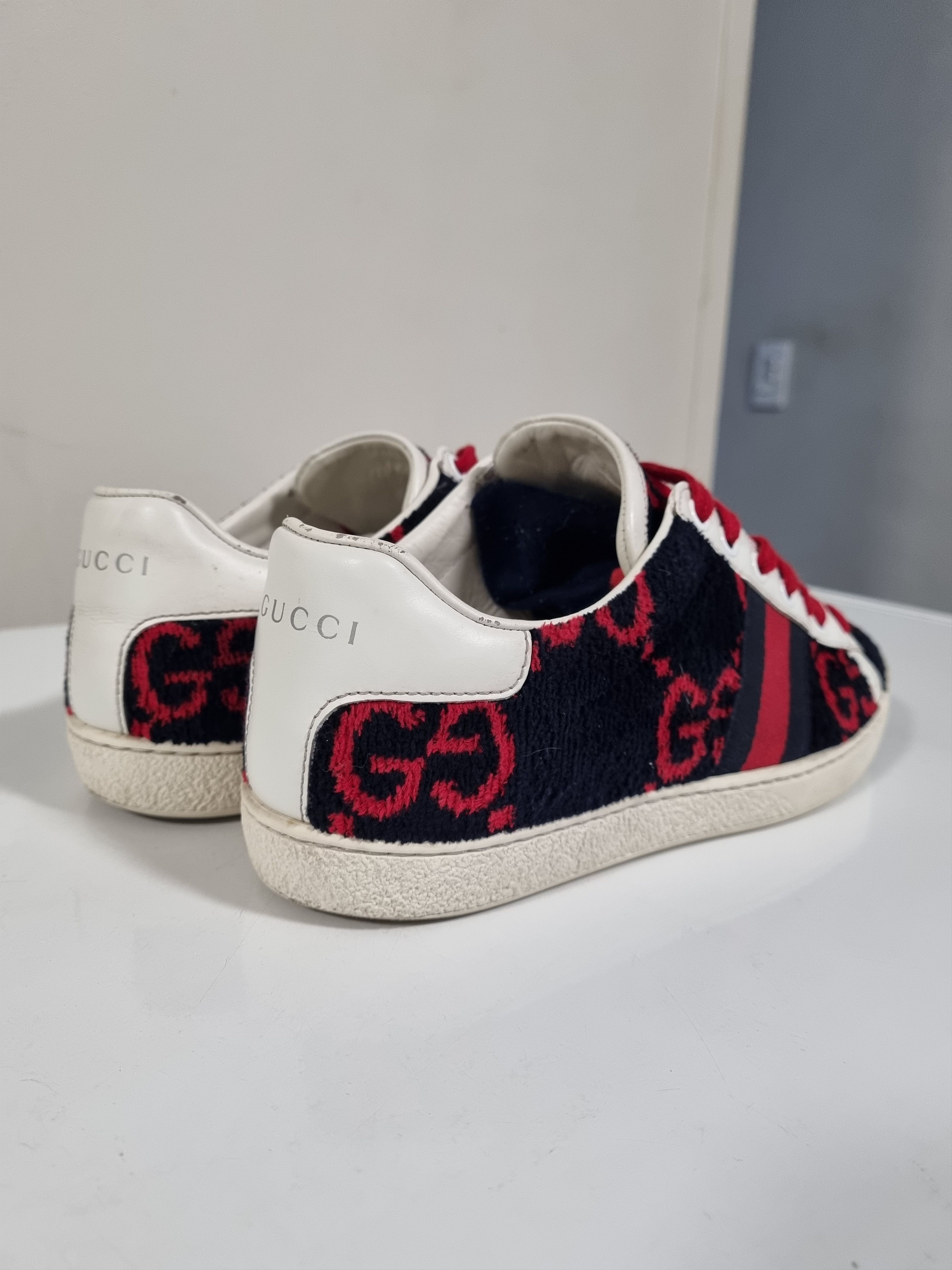 Gucci Gucci Ace Terry Fabric tricolor velvet and leather Size US 8 / IT 38 - 3 Thumbnail