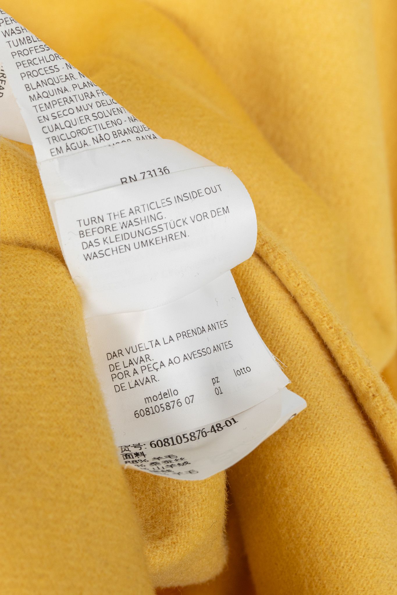 Max Mara Max Mara Studio Yellow Double-Faced Wool Shawl-Collar Coat Size XL / US 12-14 / IT 48-50 - 11 Thumbnail