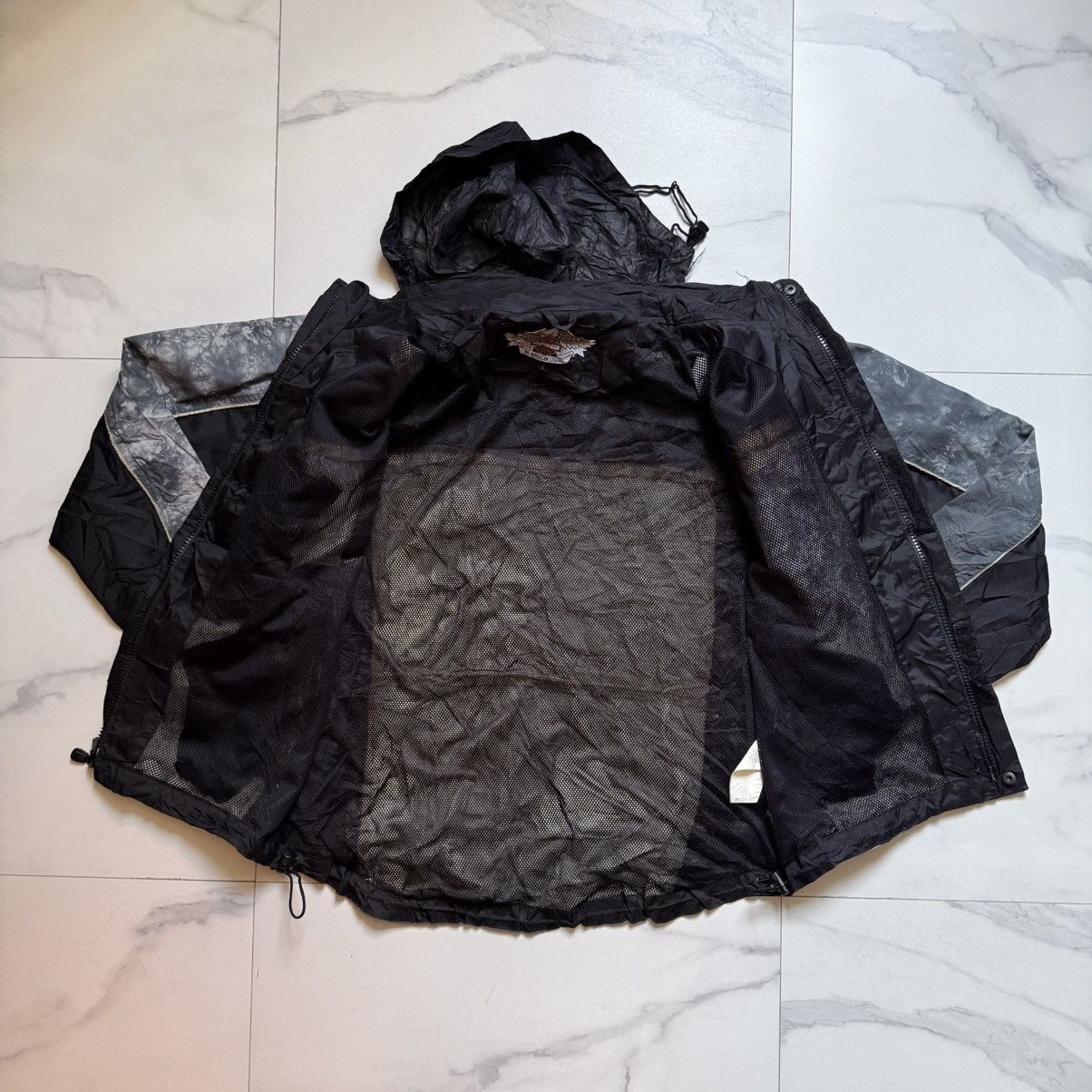 Harley Davidson Vintage Y2K Harley-Davidson Waterproof Jacket Size US L / EU 52-54 / 3 - 4 Thumbnail