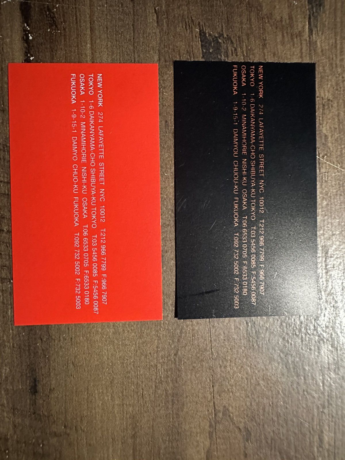 Supreme Supreme Motion Logo Buisness Cards Size ONE SIZE - 4 Thumbnail