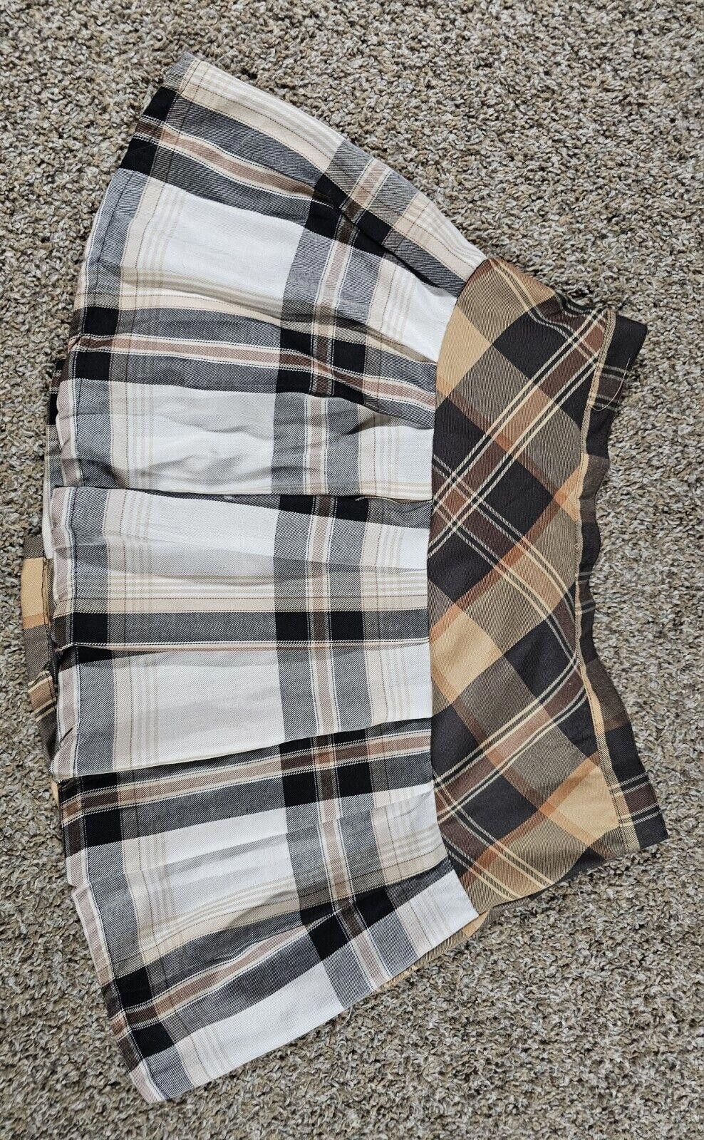 rue21 Rue 21 Brown Plaid Mini Skirt Small NWT Size 28" / US 6 / IT 42 - 6 Thumbnail