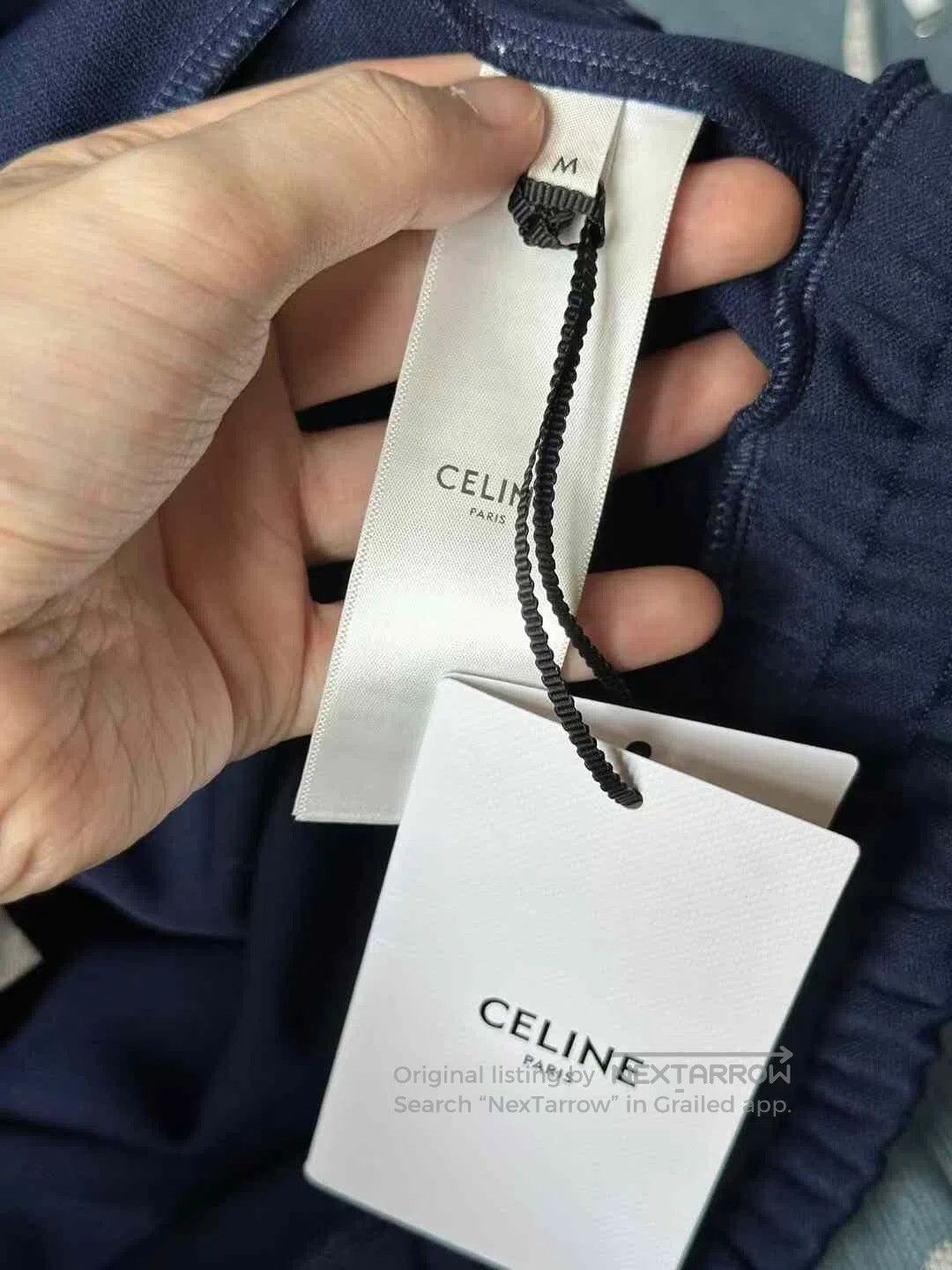 Celine CELINE Blue Hooded Cropped Jacket| Size M / US 6-8 / IT 42-44 - 4 Thumbnail