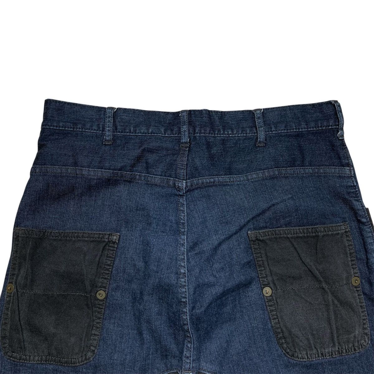 Issey Miyake 2000s Frapbois Sasaki Mieko Issey Miyake Drop Crocth Jeans Size US 30 / EU 46 - 5 Thumbnail