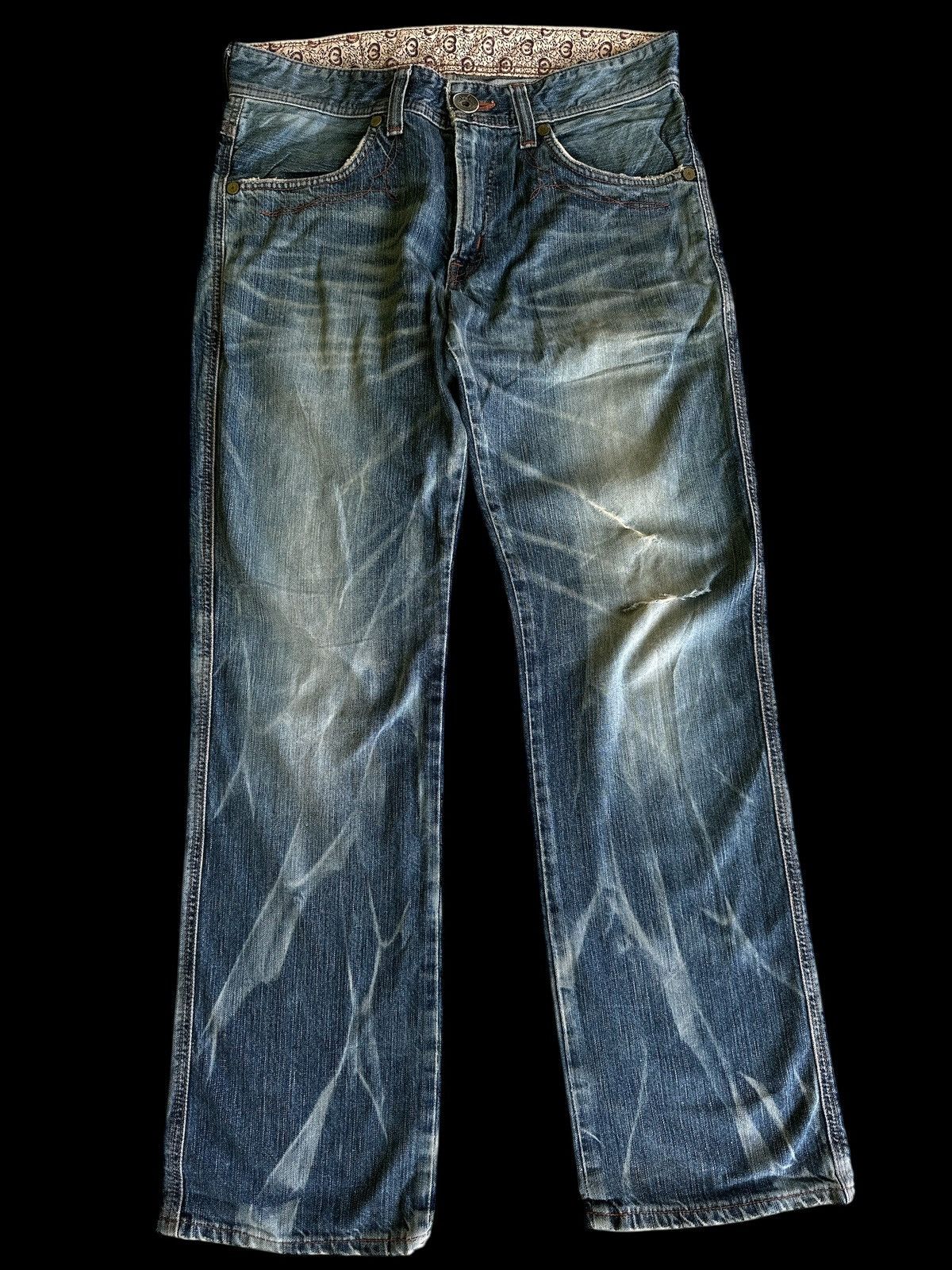 Kapital Flare 💥 Edwin Bluewashed Bootcut 💥 Size US 33 - 1 Thumbnail